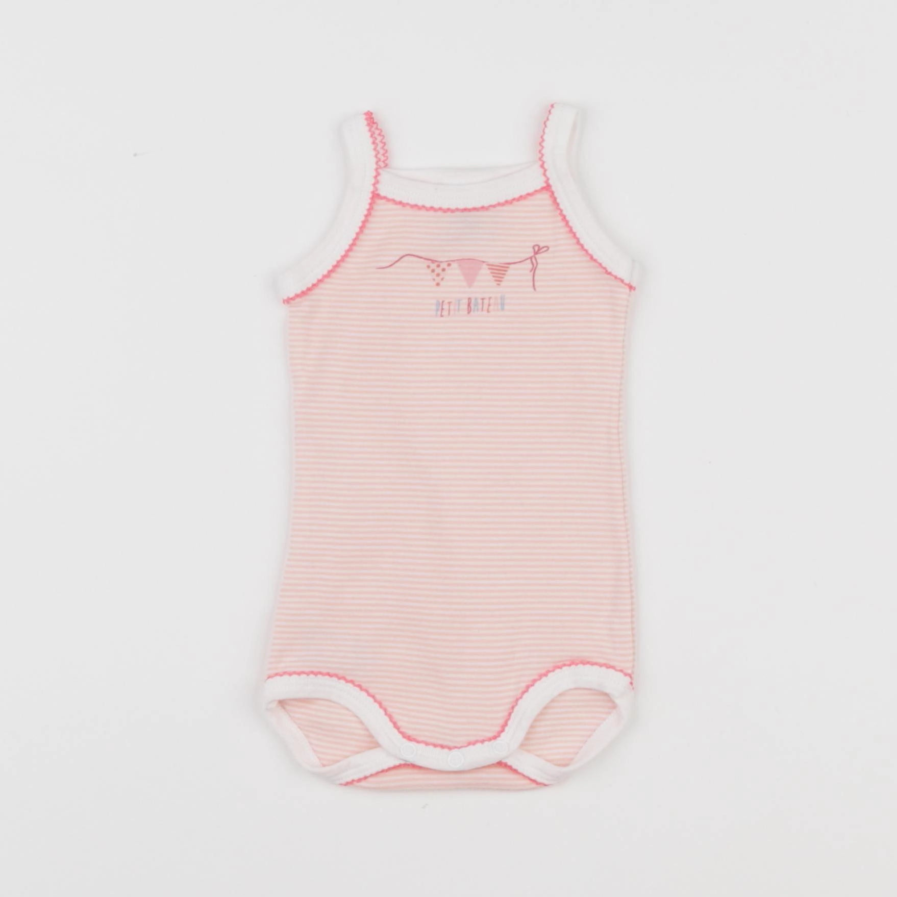 Petit Bateau - body rose - 3 mois