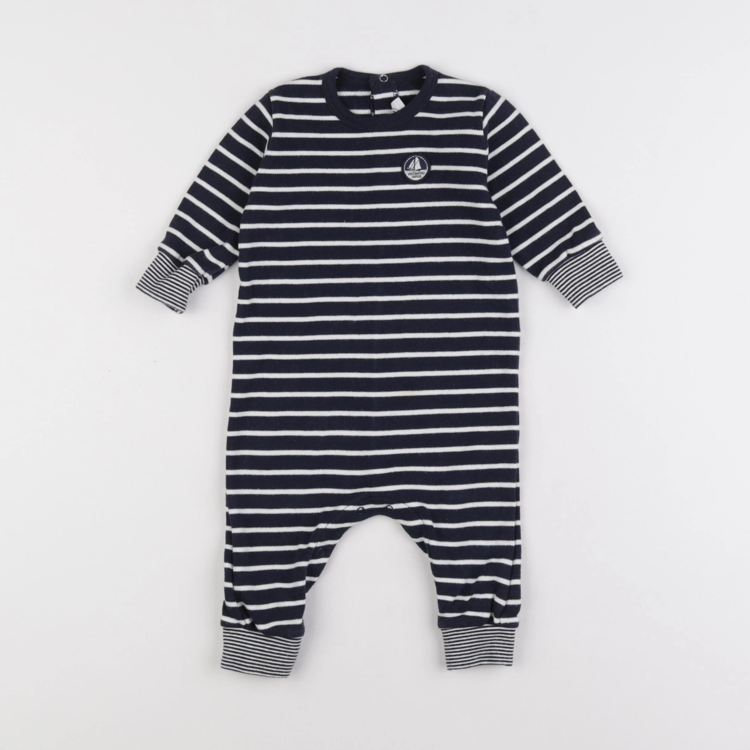 Petit Bateau - combinaison bleu - 6 mois