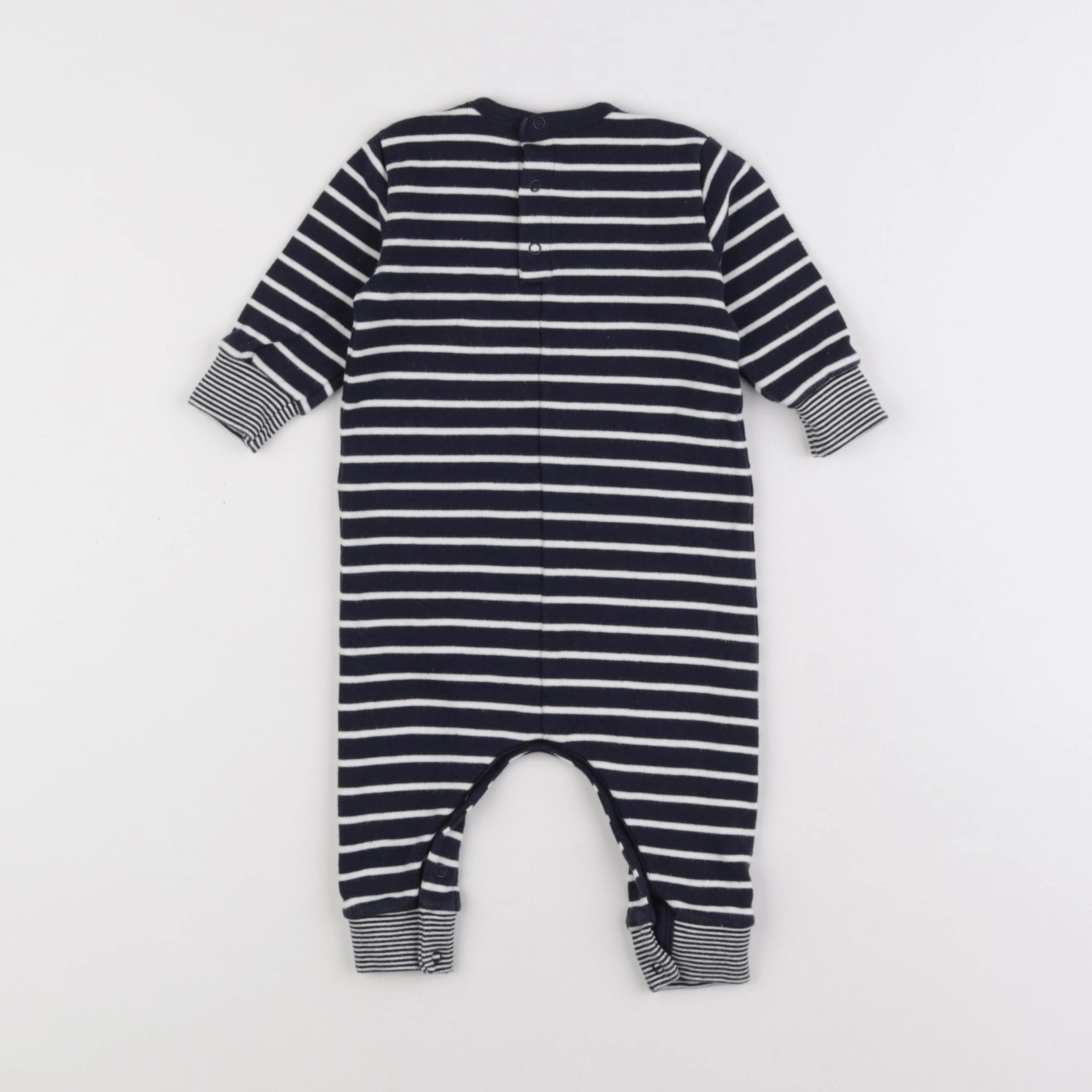 Petit Bateau - combinaison bleu - 6 mois