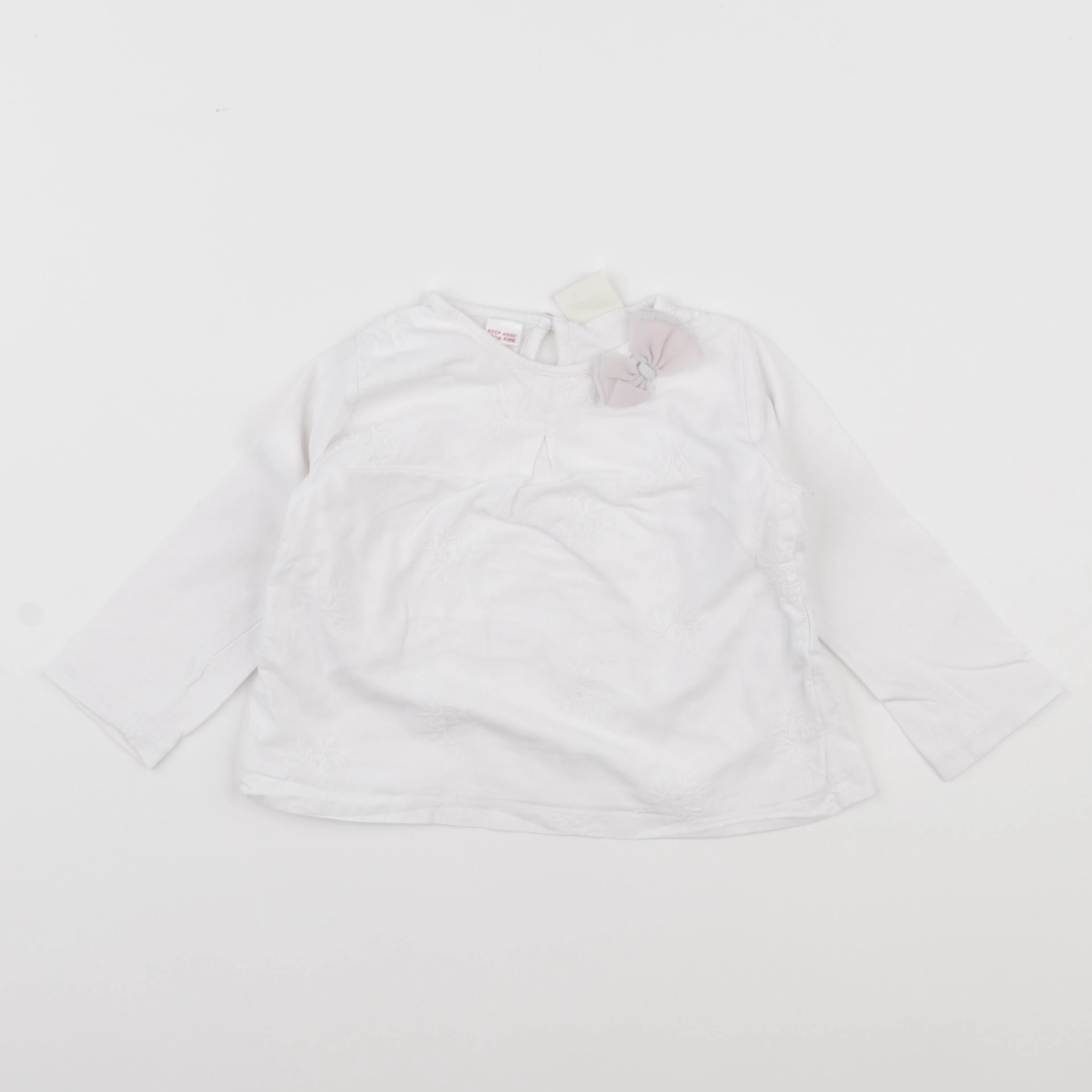 Zara - tee-shirt blanc - 18/24 mois