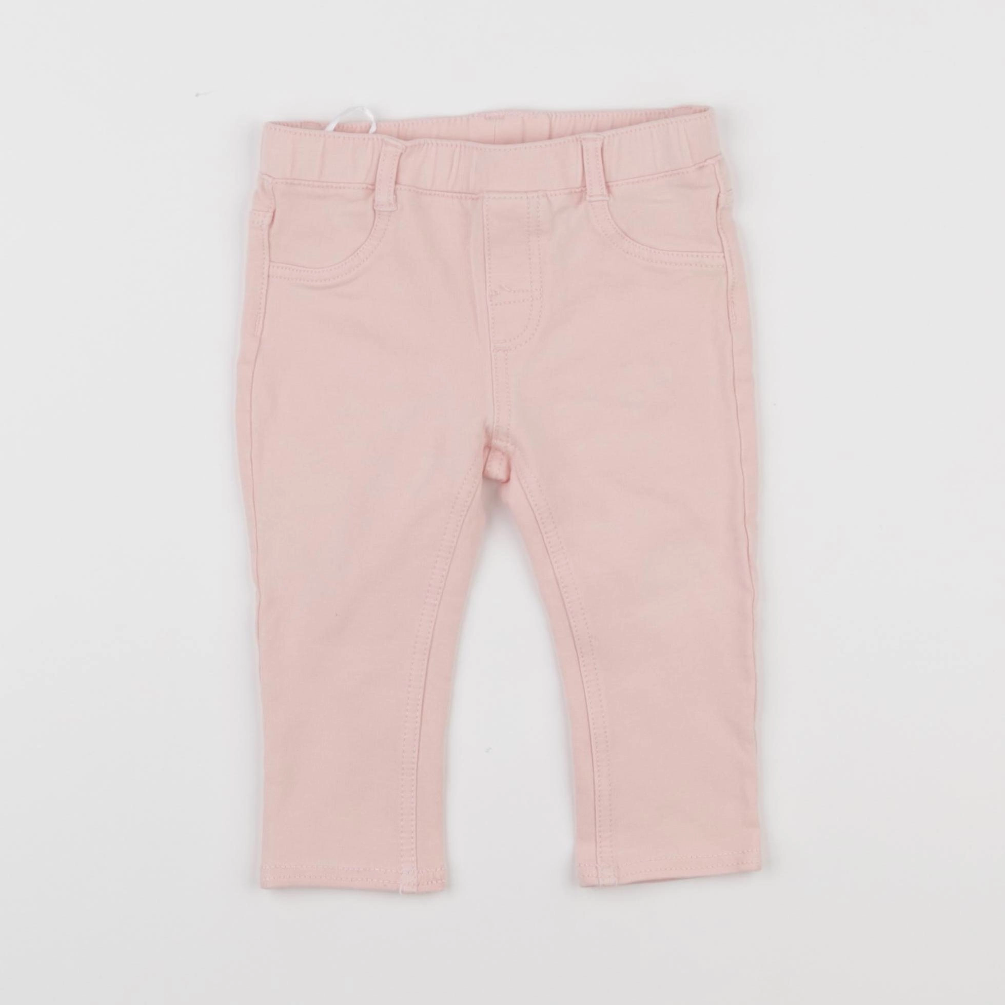 H&M - jegging rose - 9/12 mois