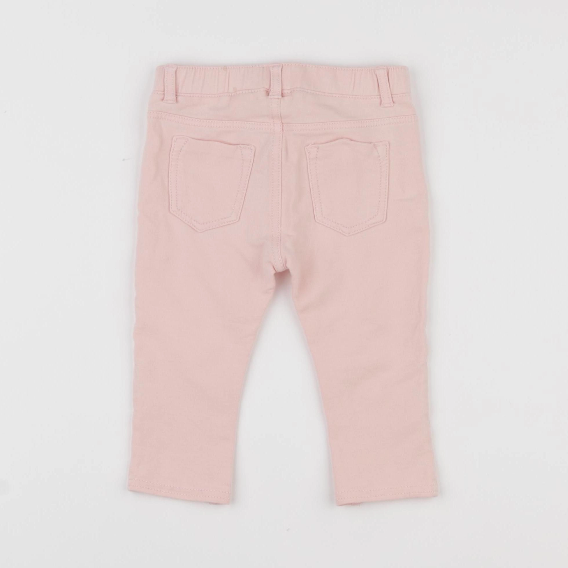 H&M - jegging rose - 9/12 mois