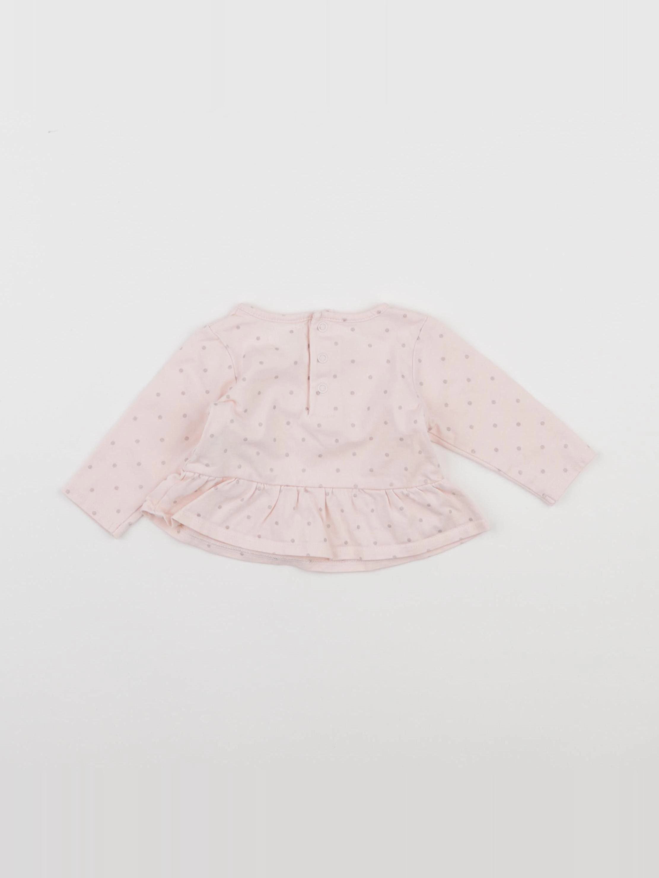 Cadet Rousselle - tee-shirt rose - 3 mois