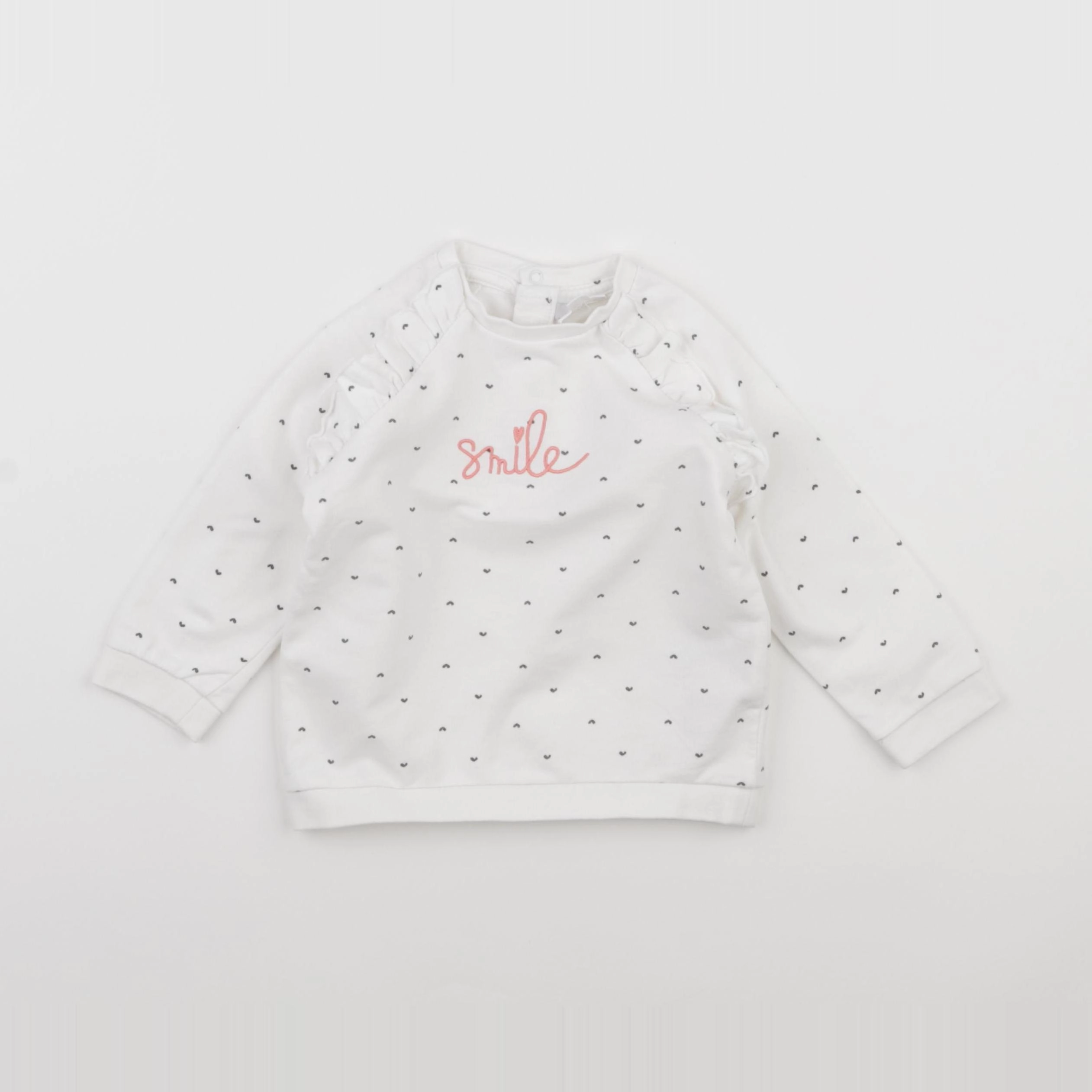 Vertbaudet - sweat blanc - 18 mois