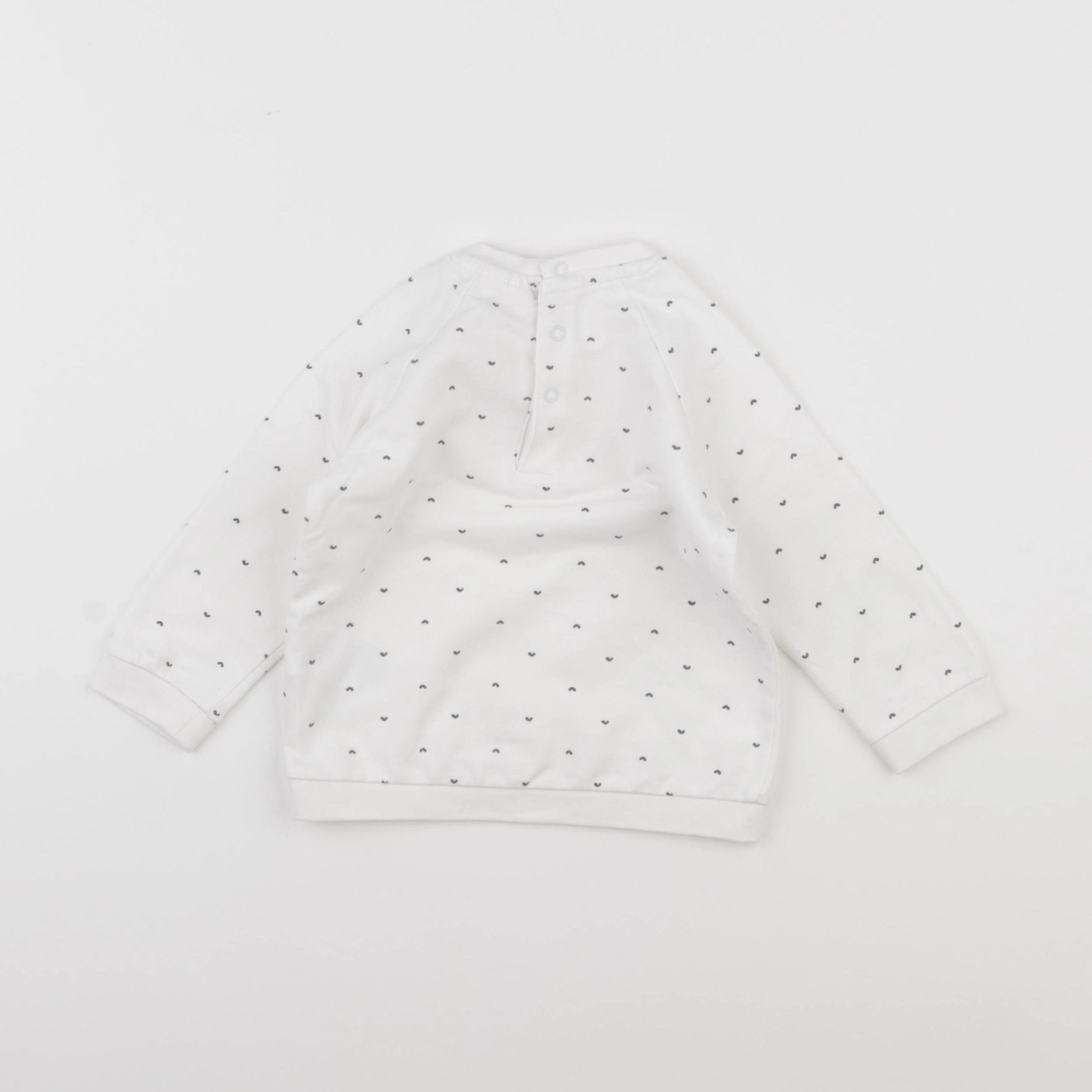 Vertbaudet - sweat blanc - 18 mois