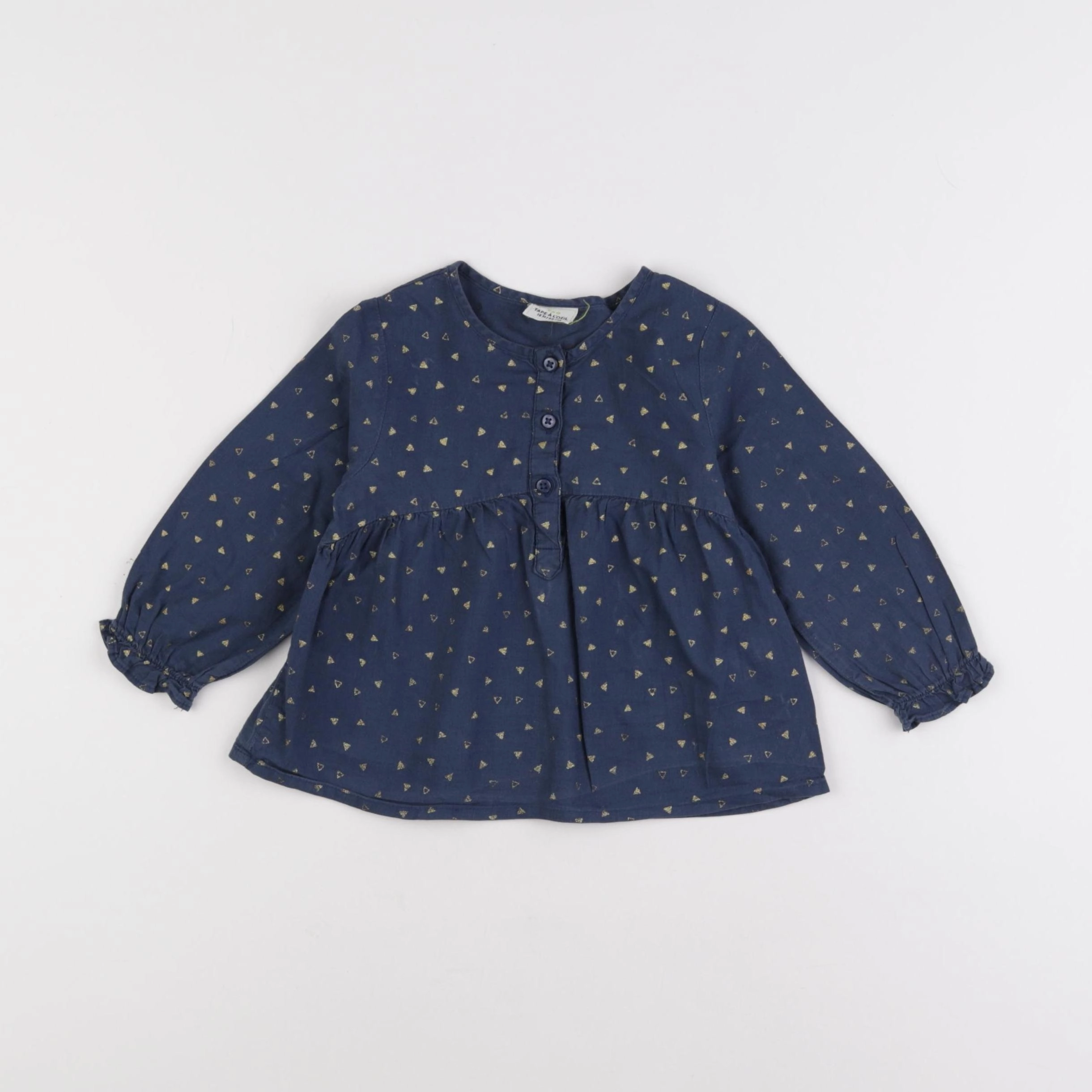 Tape à l'oeil - blouse bleu - 18 mois