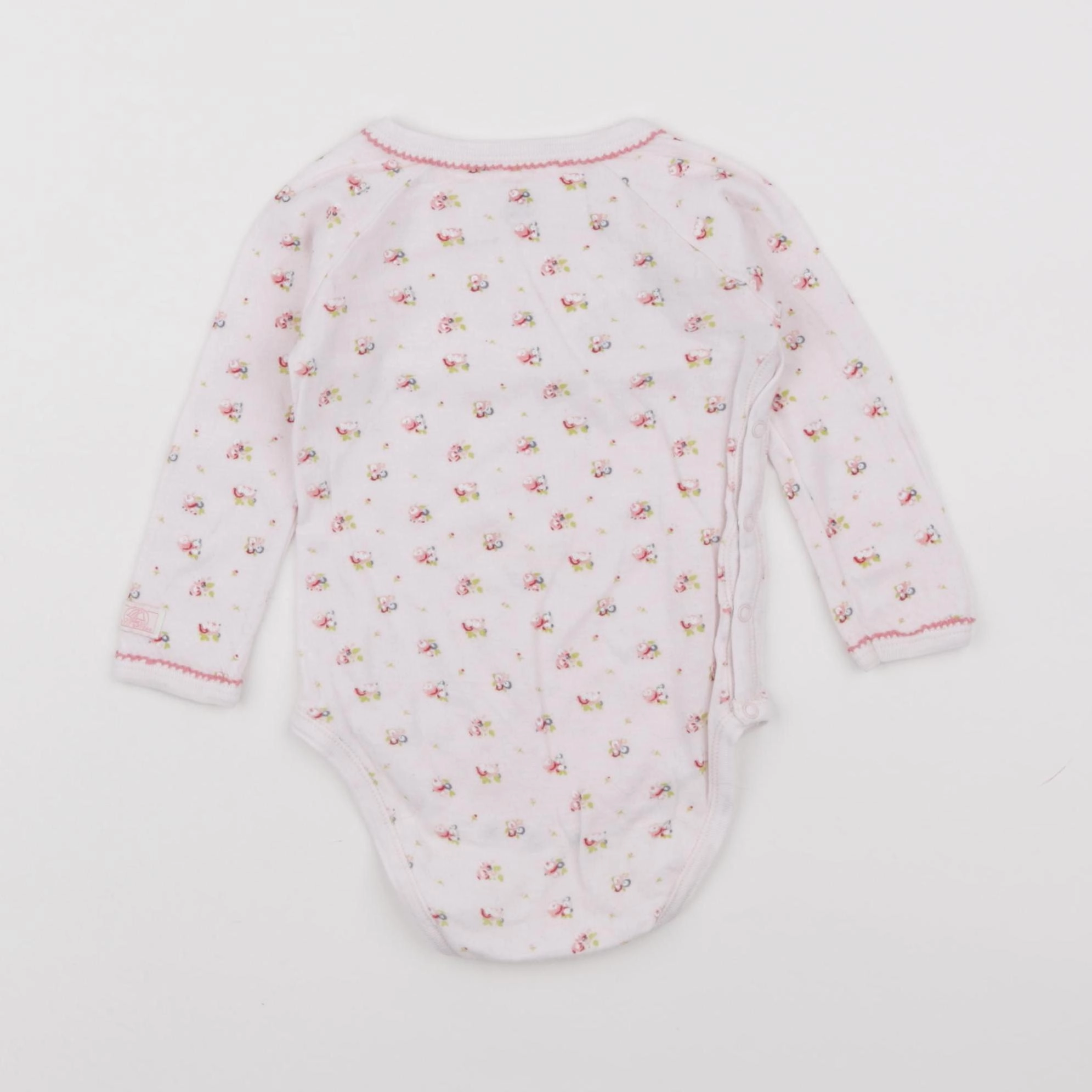Petit Bateau - body rose - 12 mois