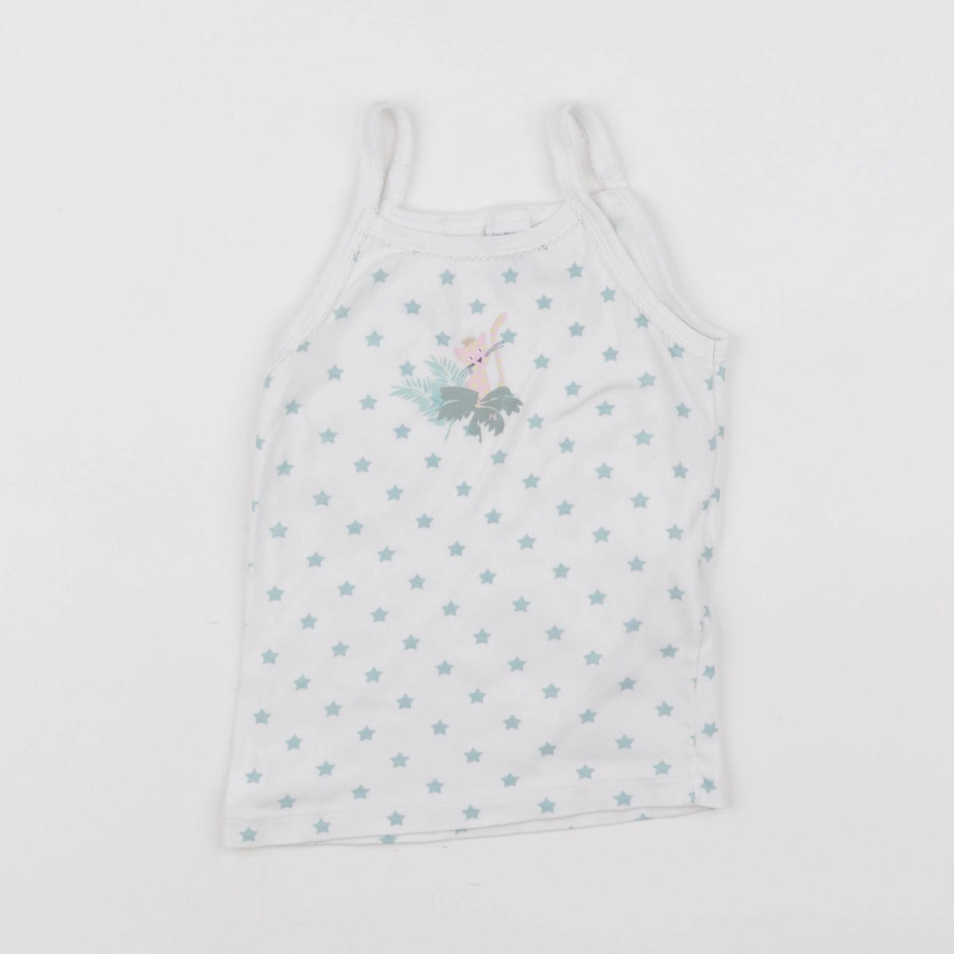 Petit Bateau - maillot de corps vert - 4 ans