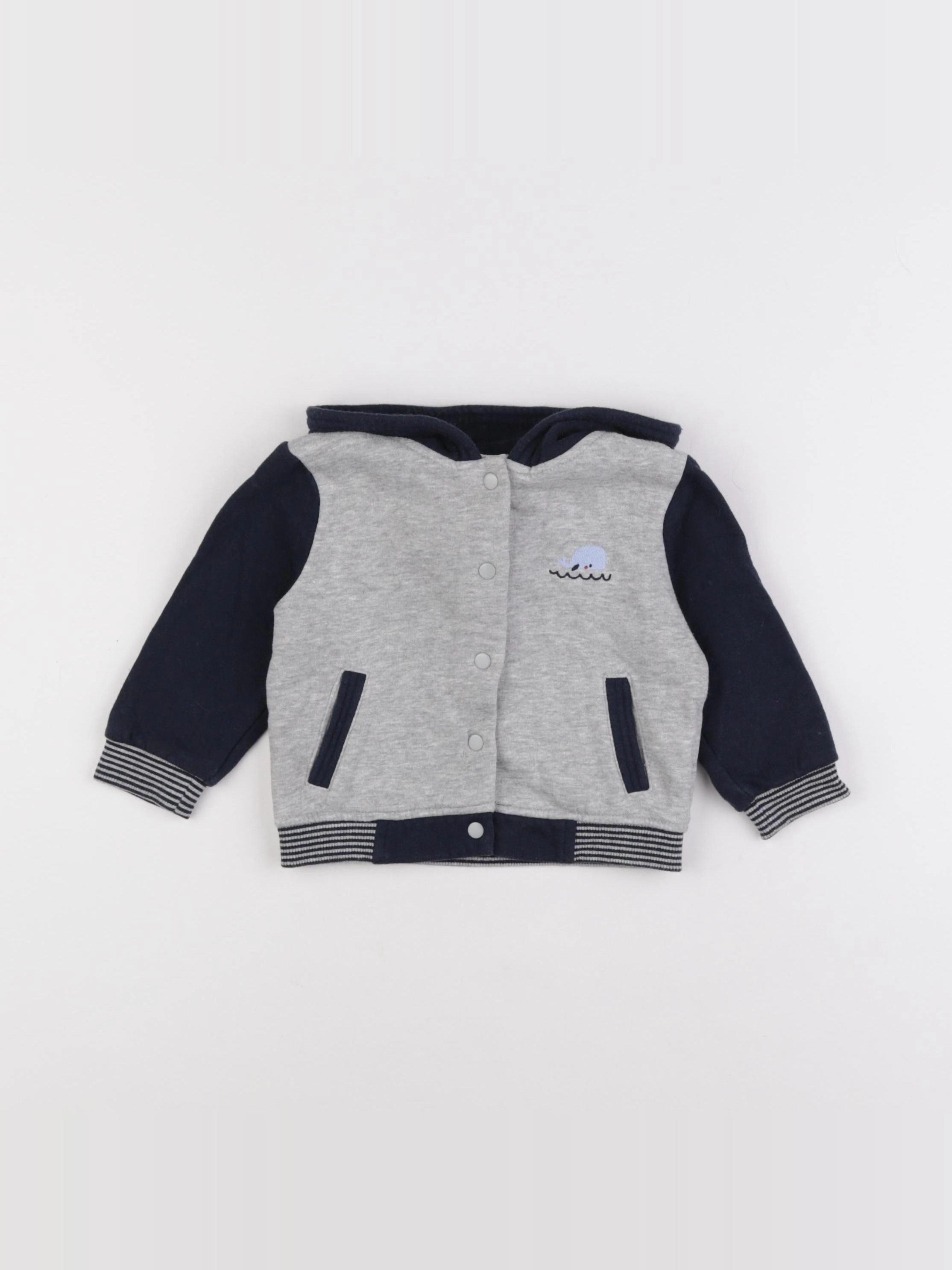 Boutchou - sweat gris - 12 mois