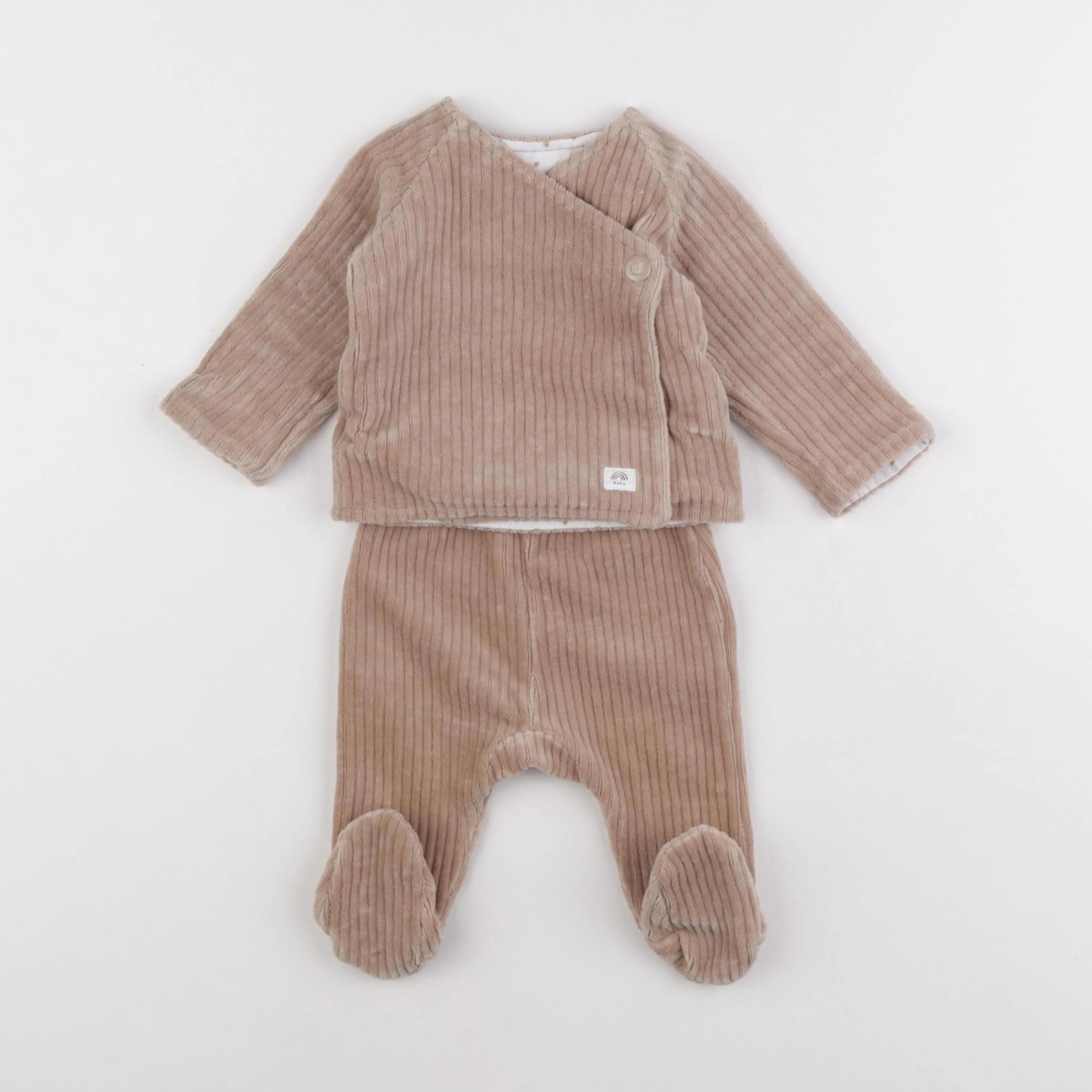 La Redoute - ensemble marron - 1 mois