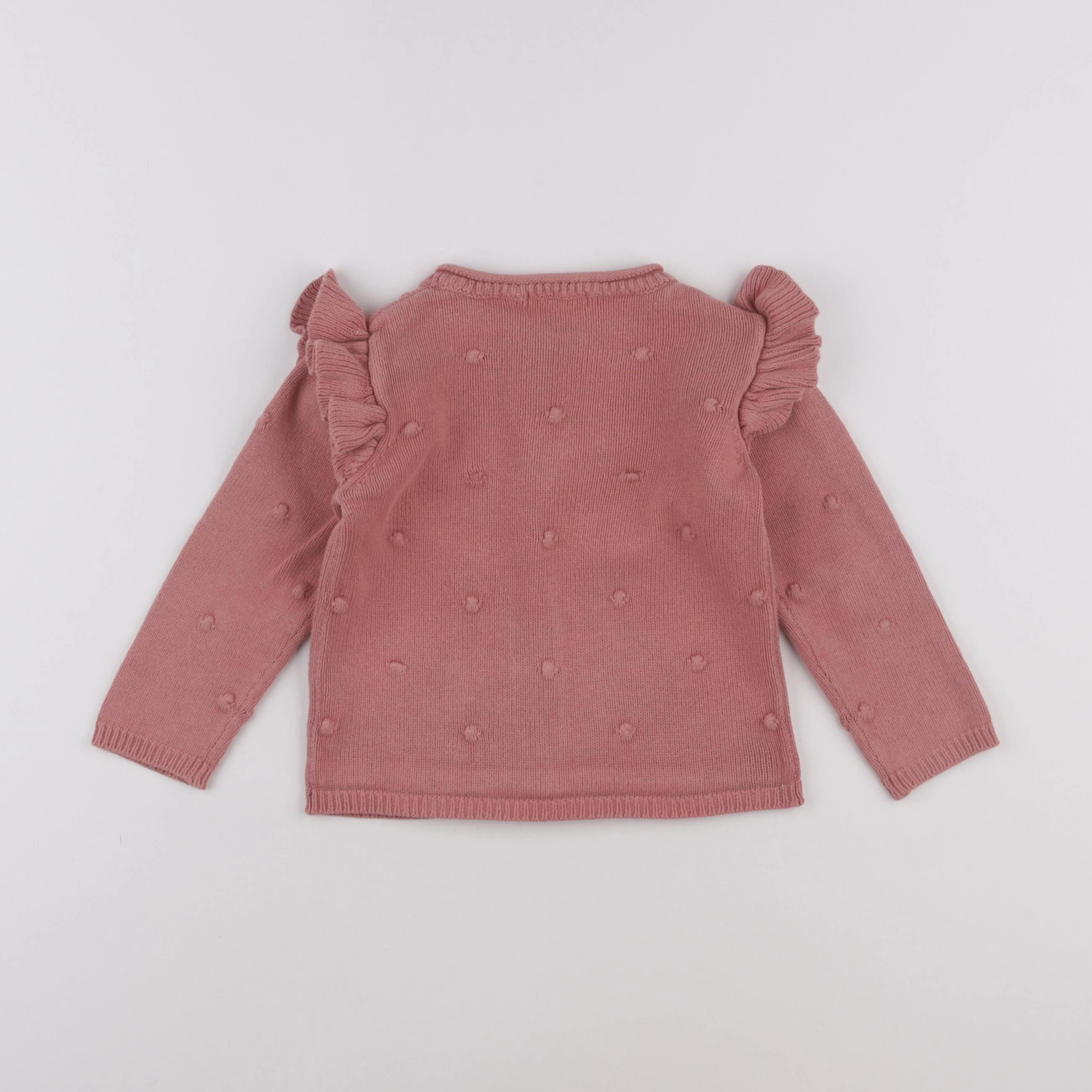 Vertbaudet - gilet rose - 24 mois