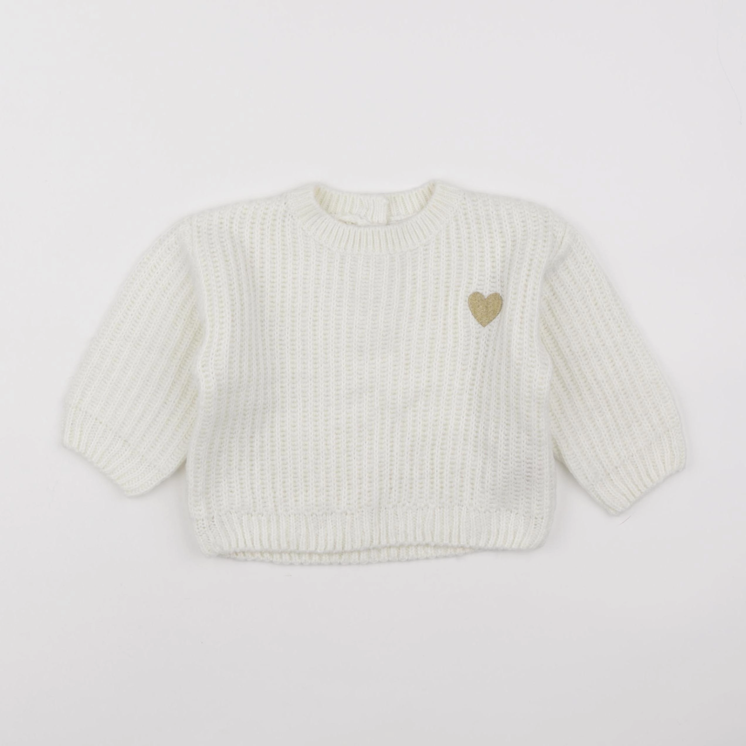 Vertbaudet - pull beige - 18 mois