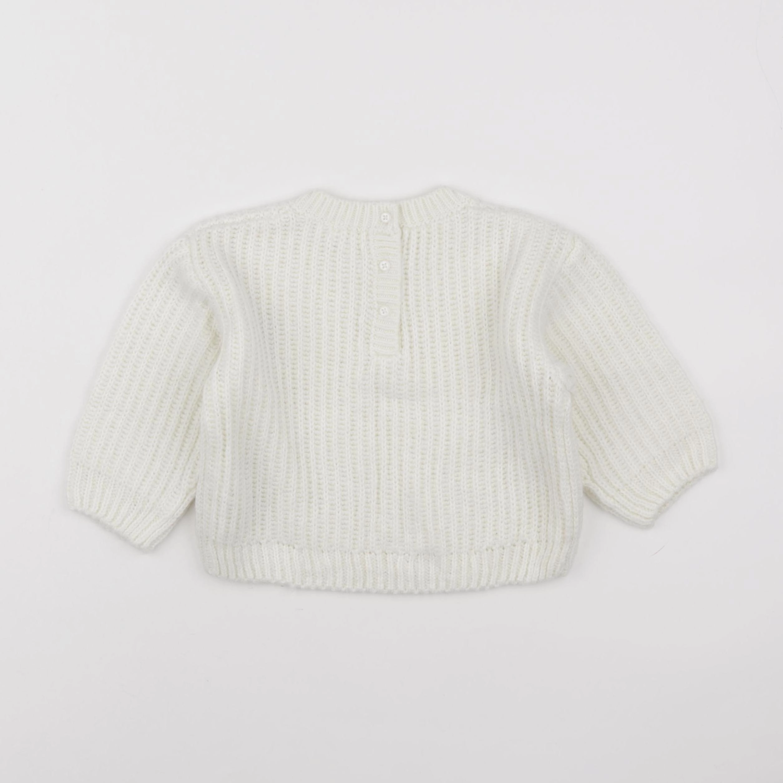 Vertbaudet - pull beige - 18 mois