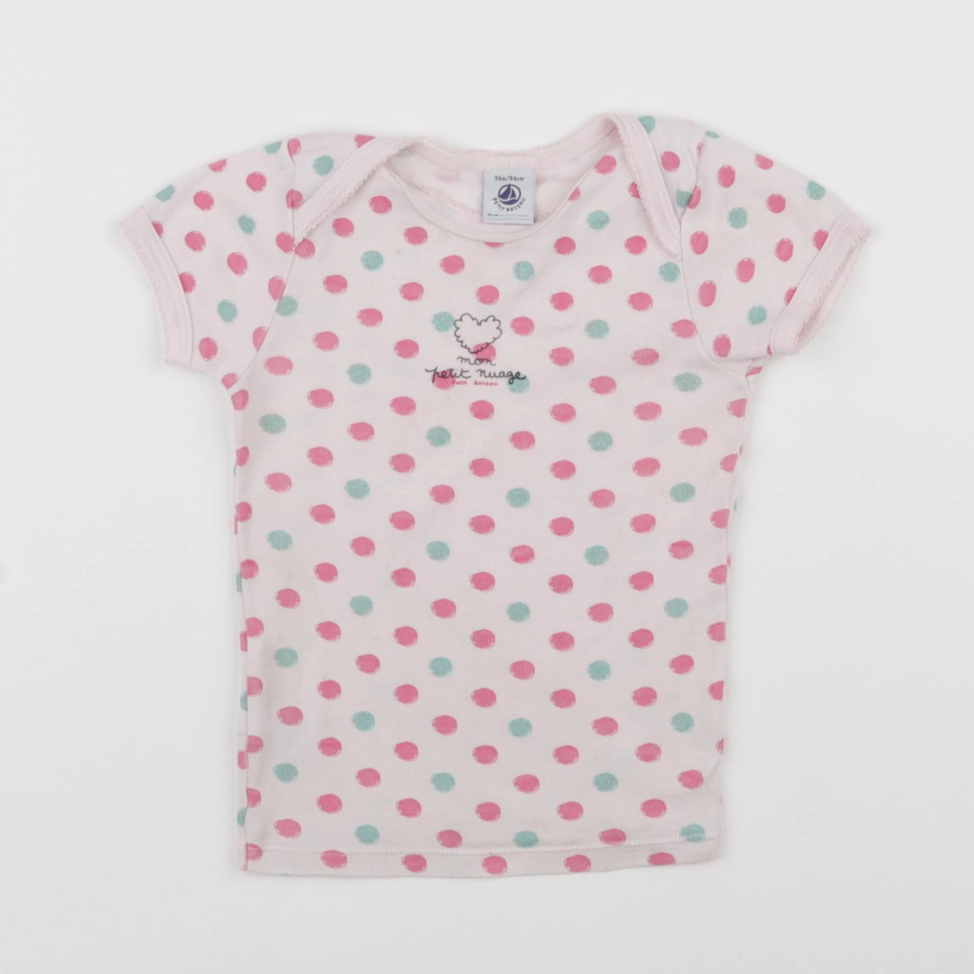 Petit Bateau - maillot de corps rose - 36 mois