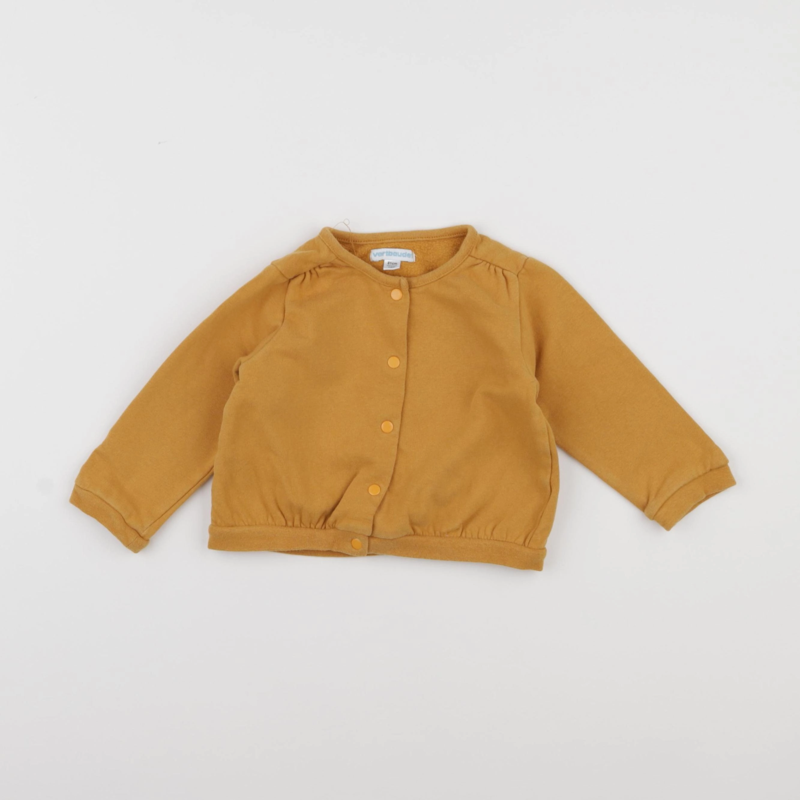 Vertbaudet - sweat jaune - 18 mois