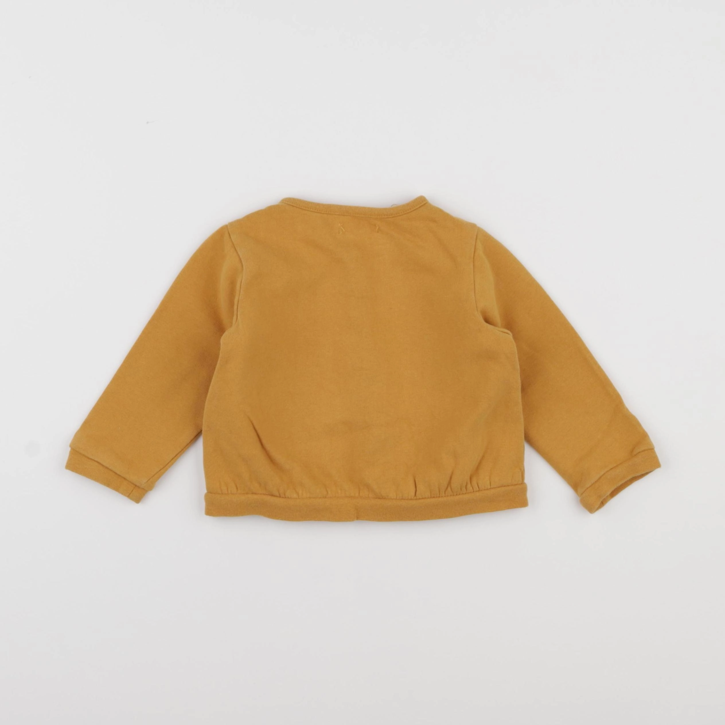 Vertbaudet - sweat jaune - 18 mois