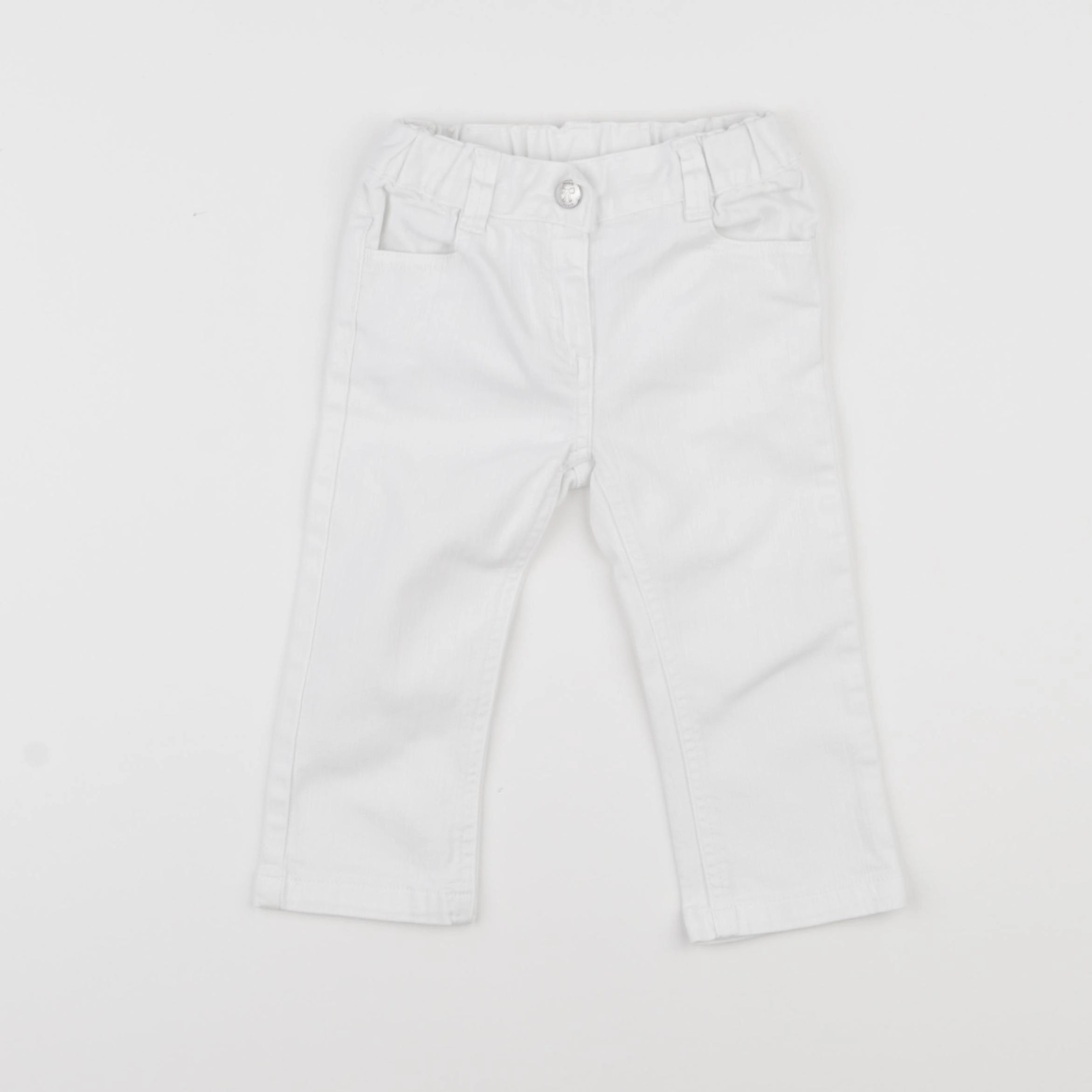 Jacadi - jean blanc - 18 mois