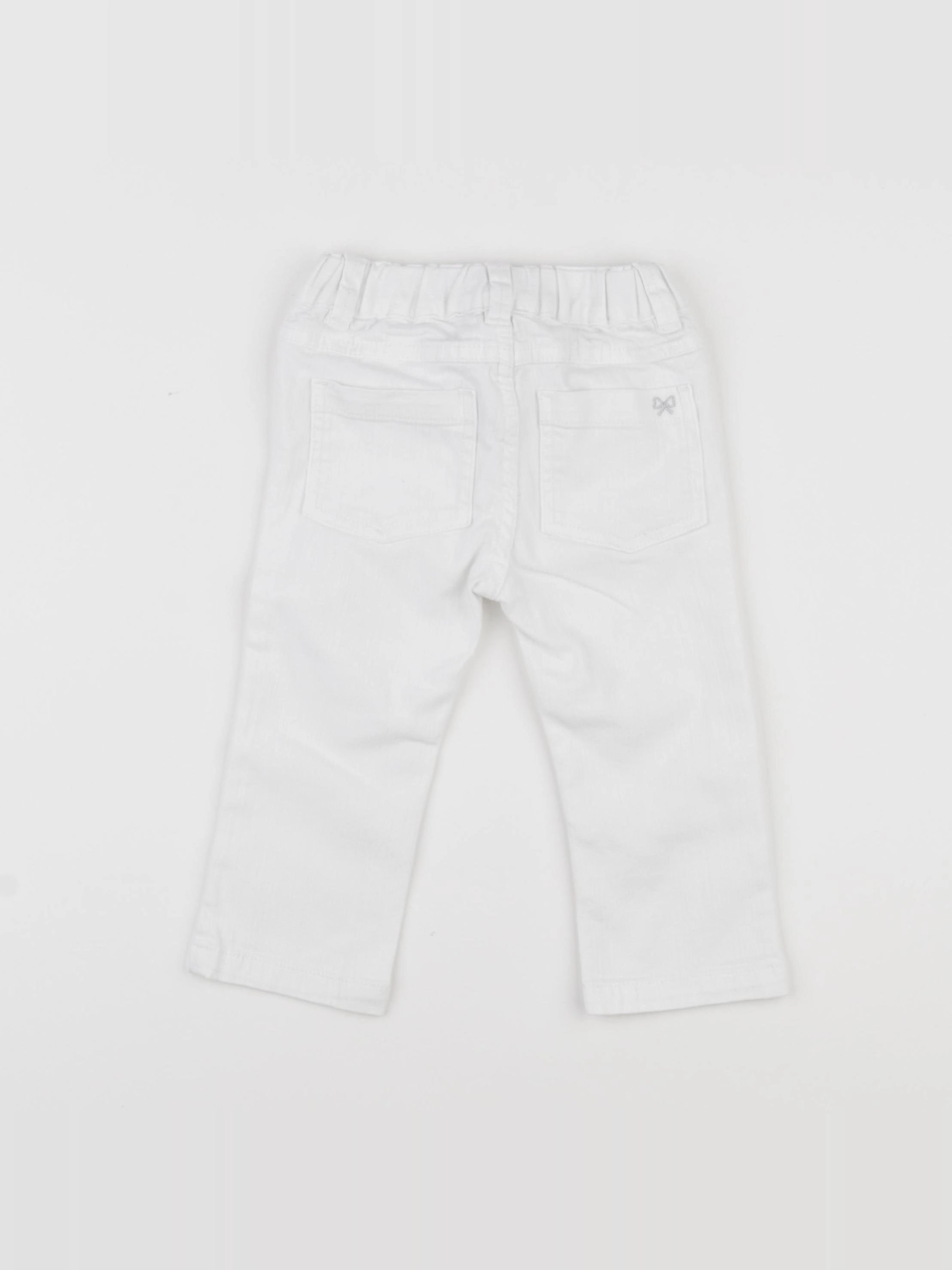 Jacadi - jean blanc - 18 mois
