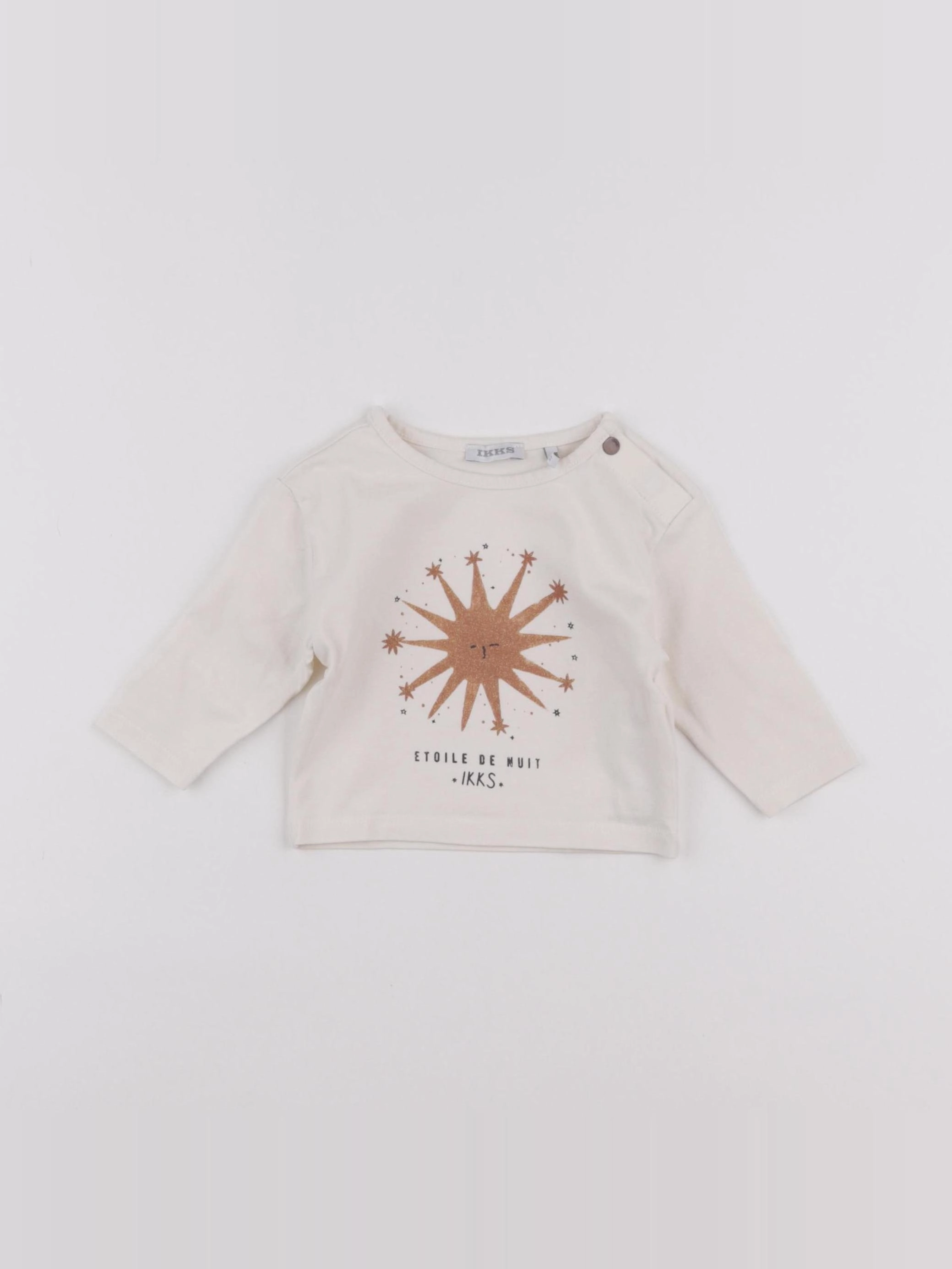 IKKS - tee-shirt beige - 3 mois