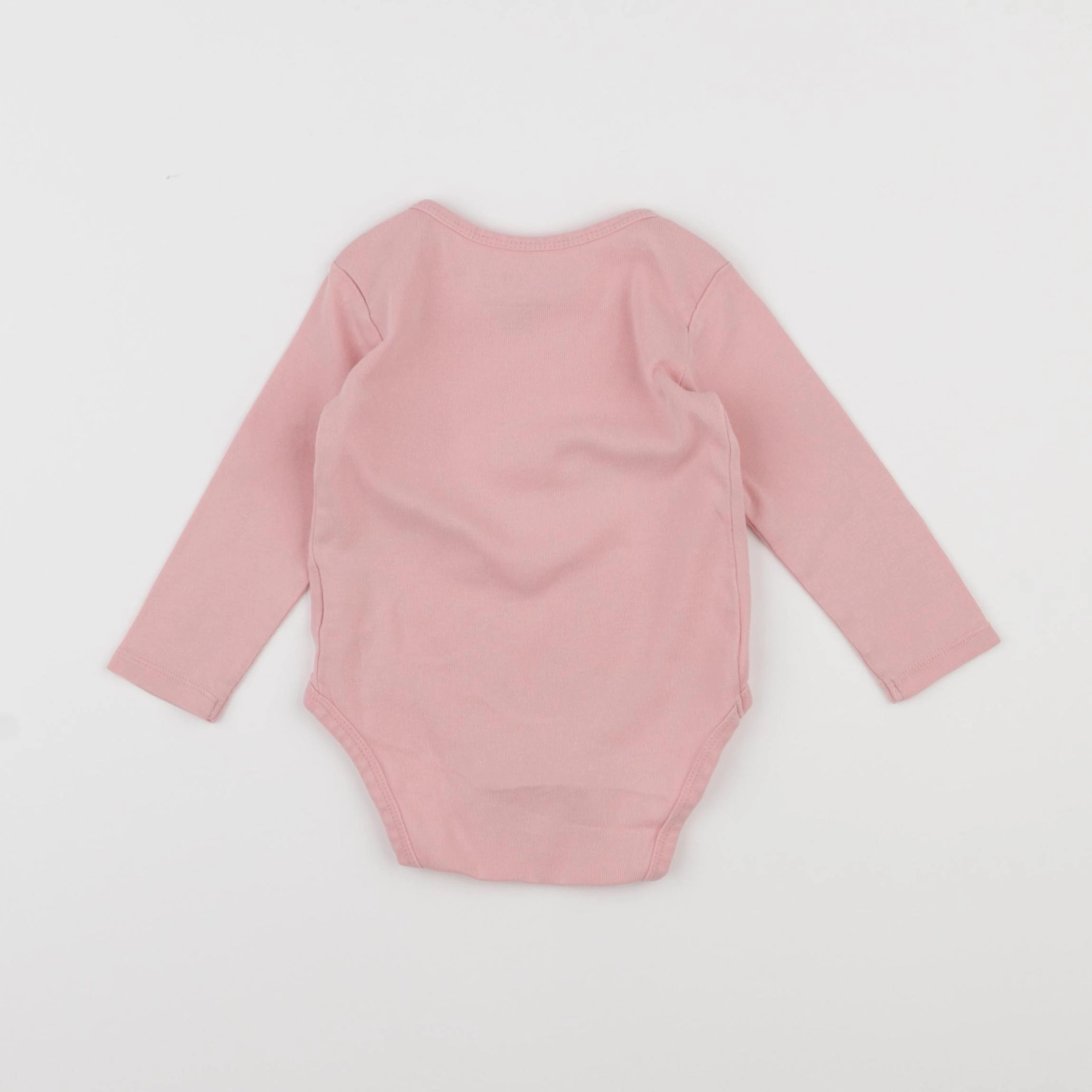 H&M - body rose - 6/9 mois