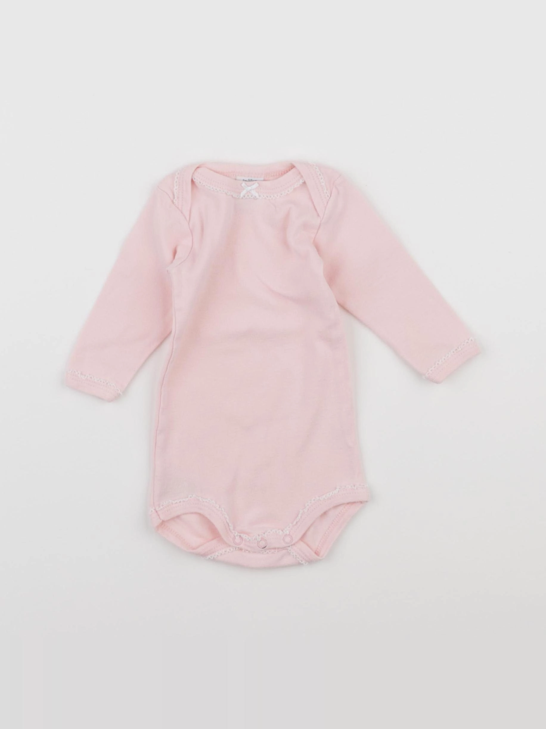 Petit Bateau - body rose - 3 mois