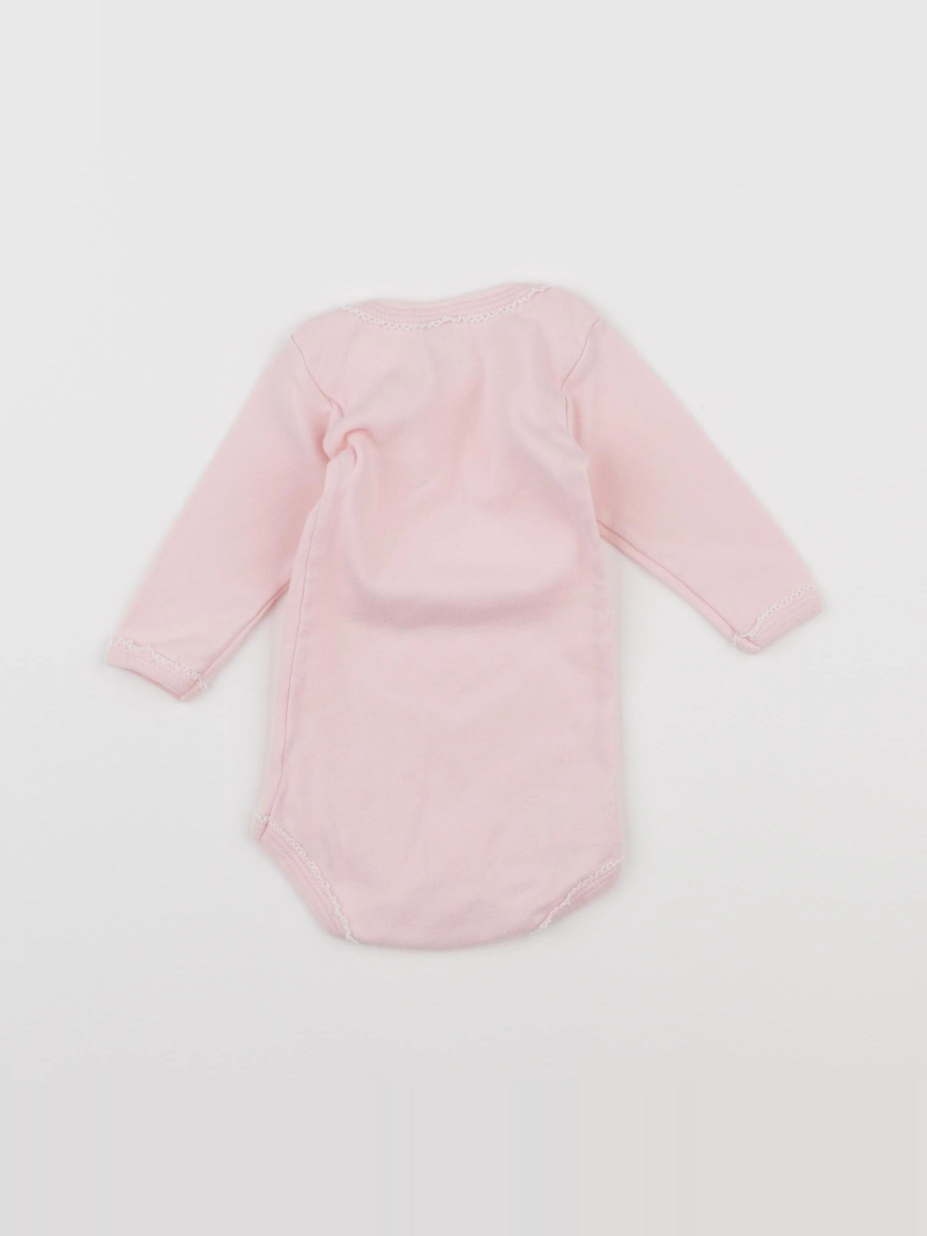 Petit Bateau - body rose - 3 mois
