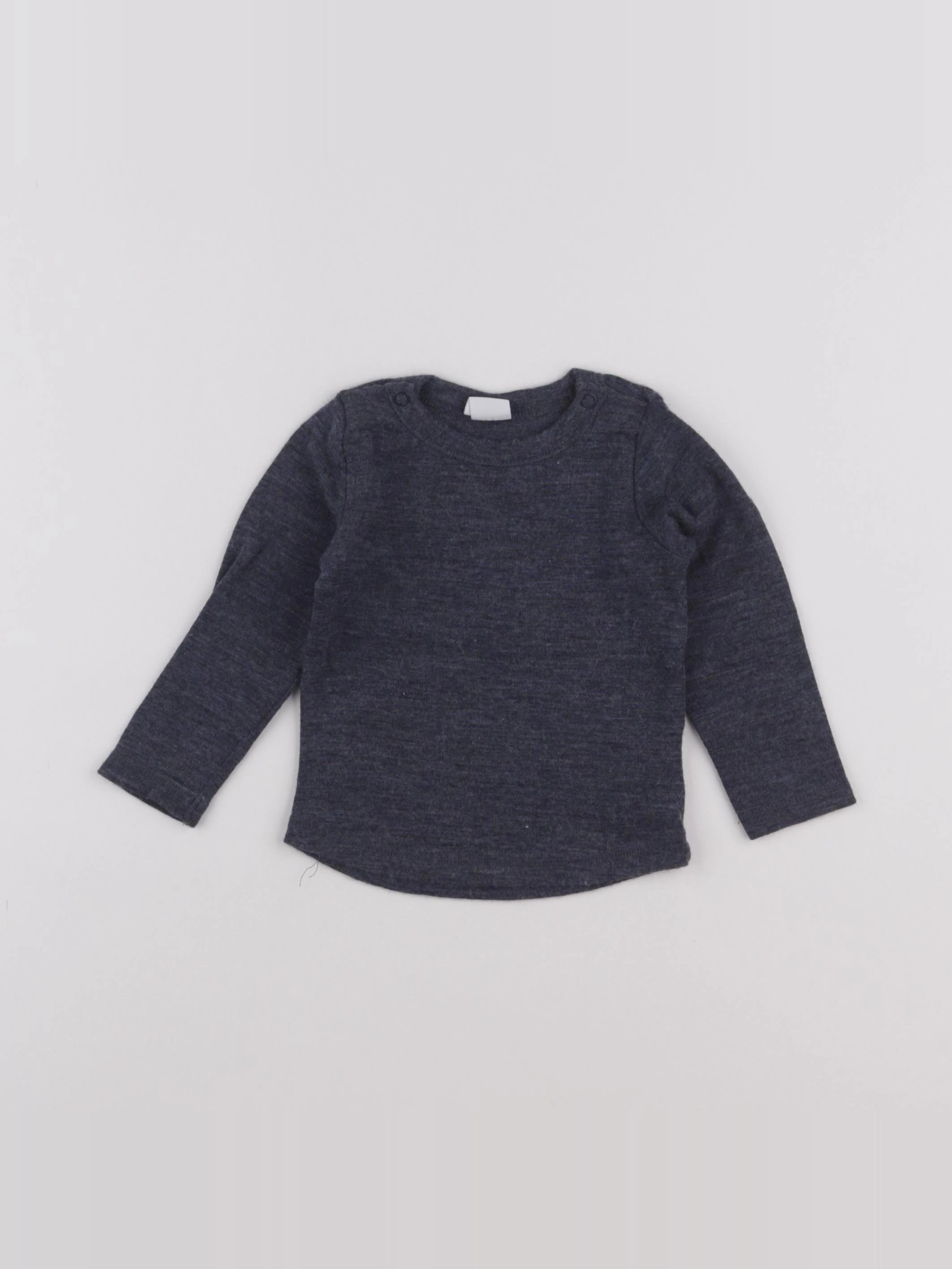 H&M - tee-shirt gris - 6/9 mois