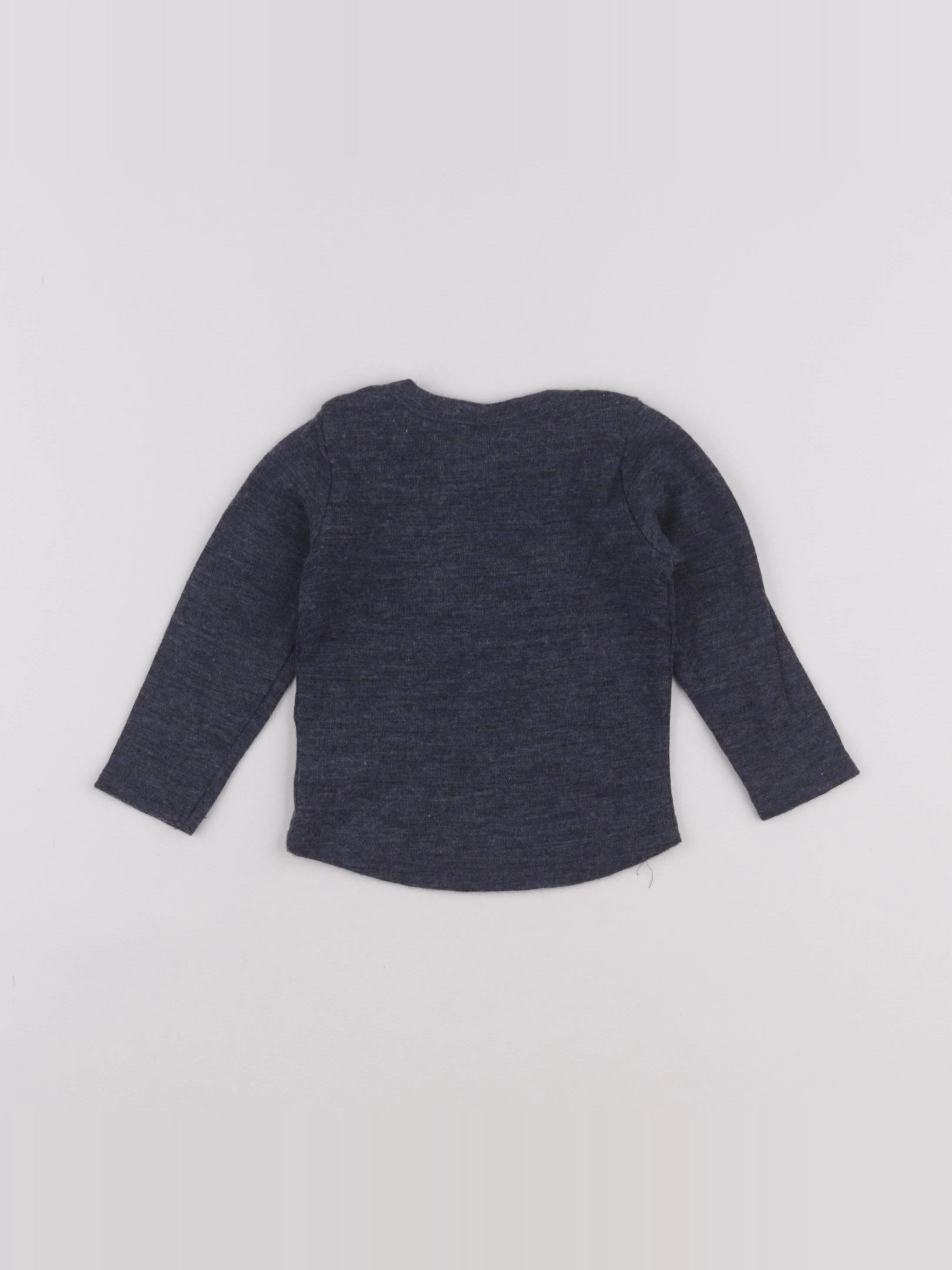 H&M - tee-shirt gris - 6/9 mois
