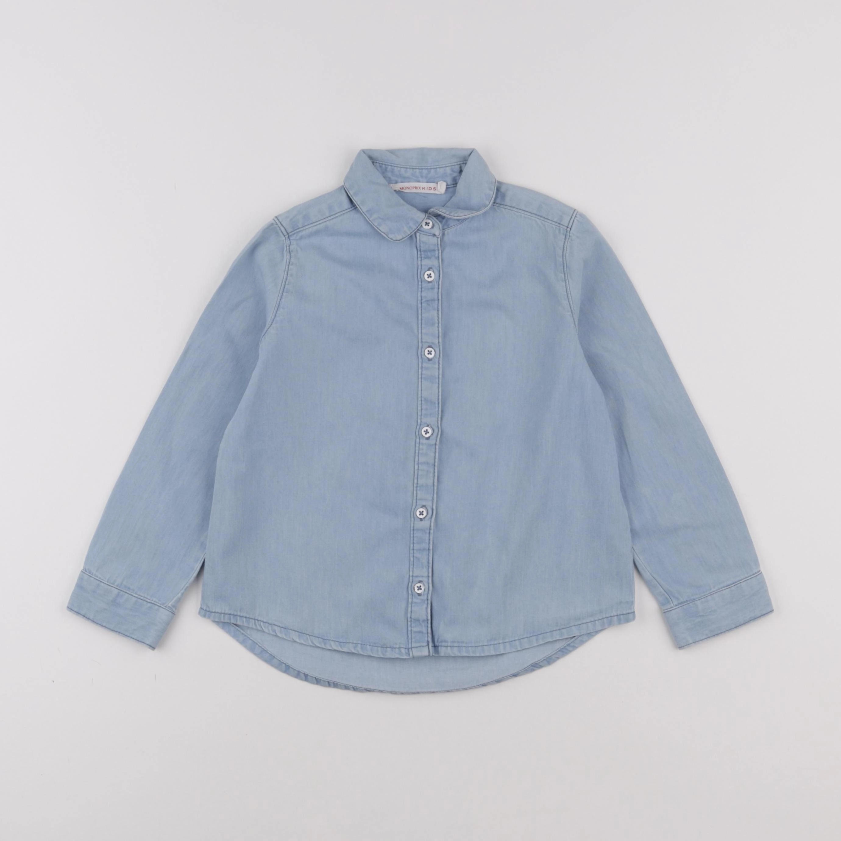 Monoprix - chemise bleu - 4 ans