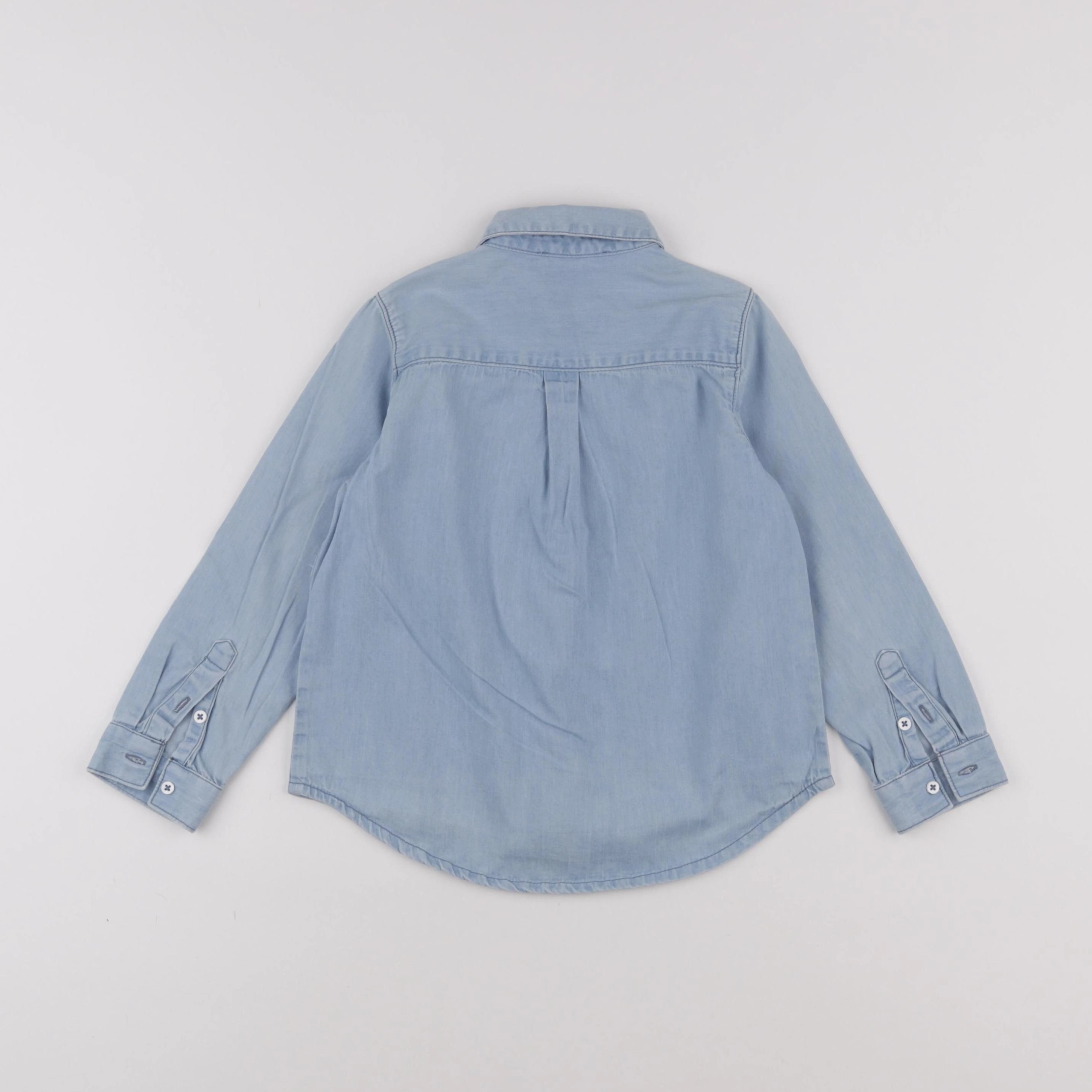 Monoprix - chemise bleu - 4 ans