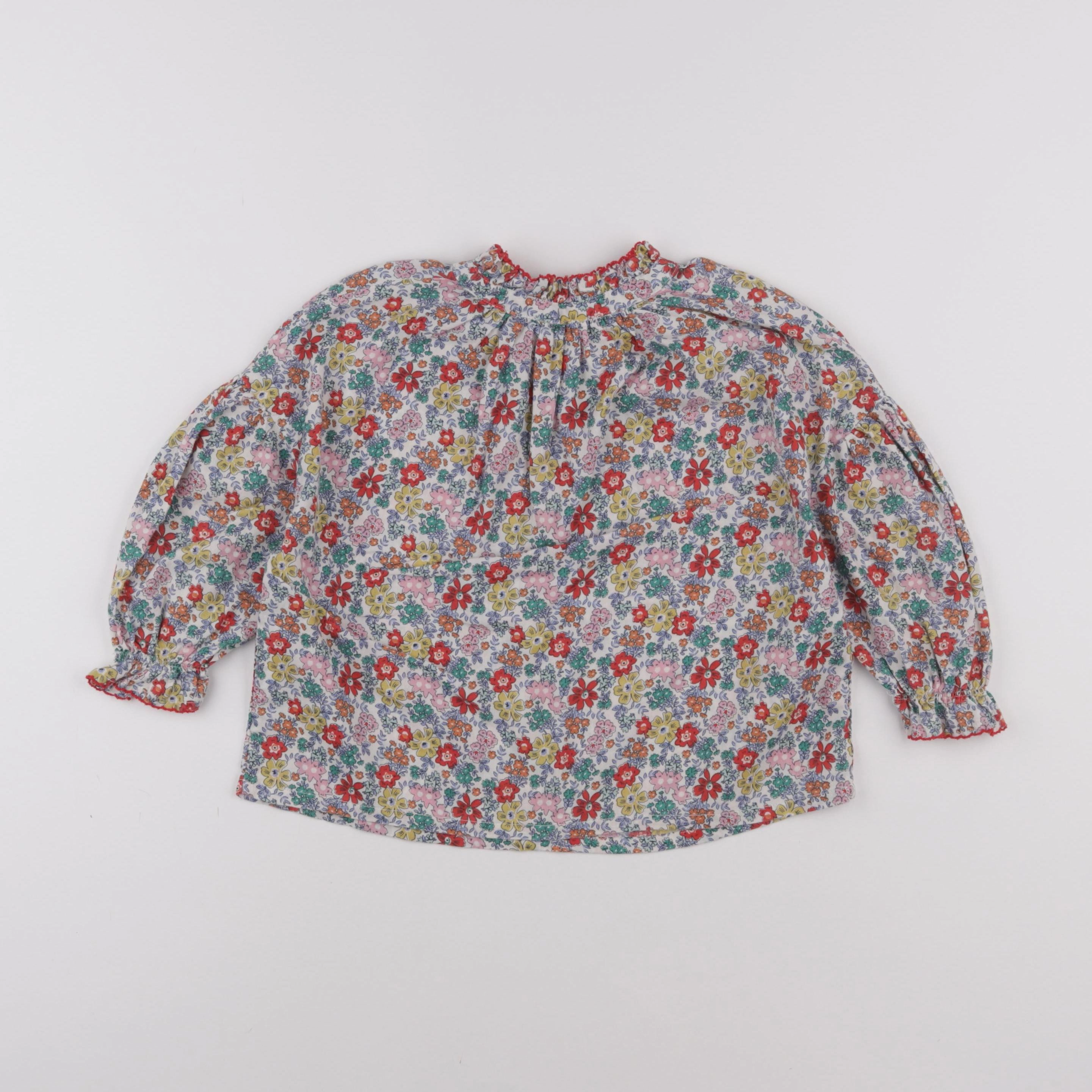 Monoprix - blouse multicolore - 4 ans