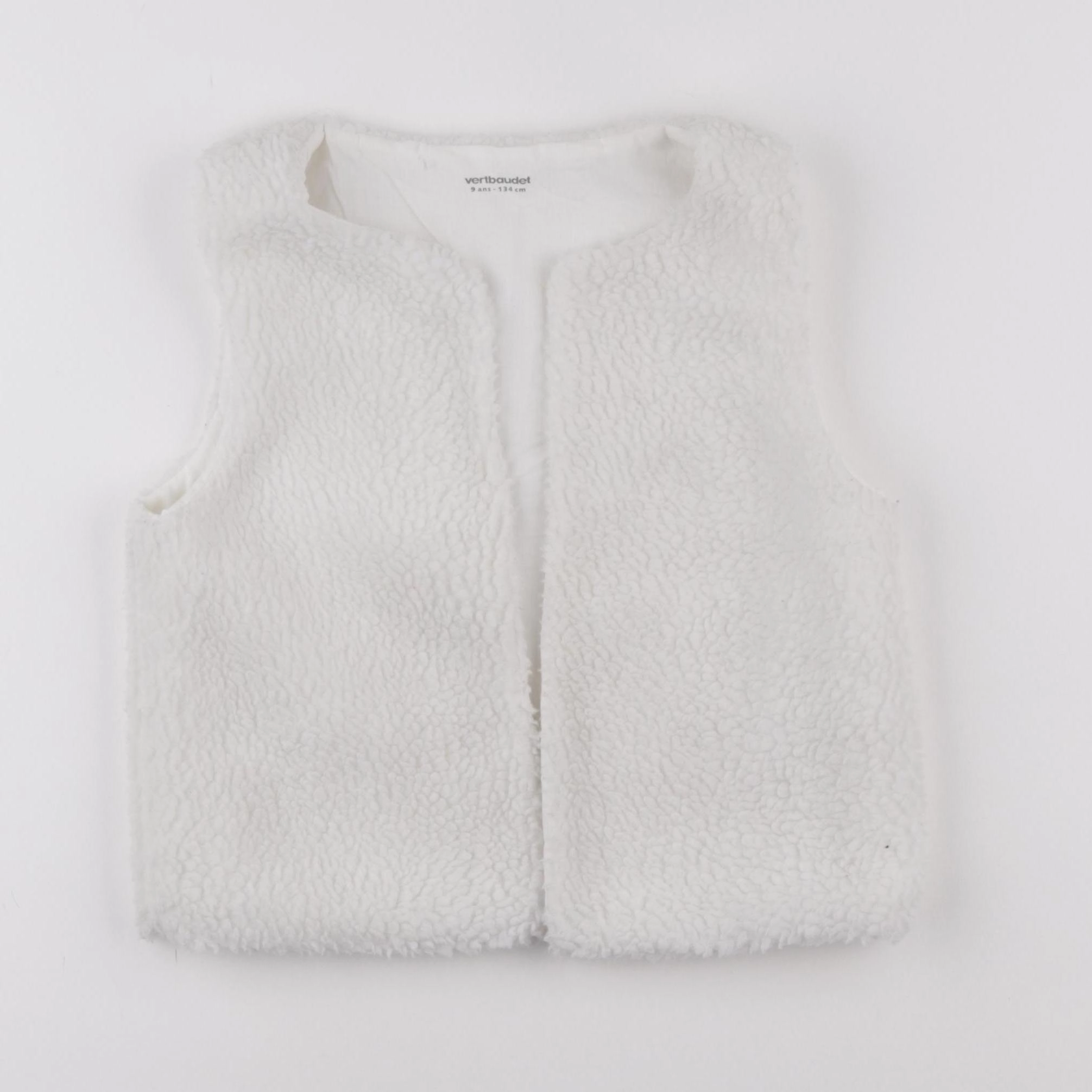 Vertbaudet - gilet beige - 9 ans