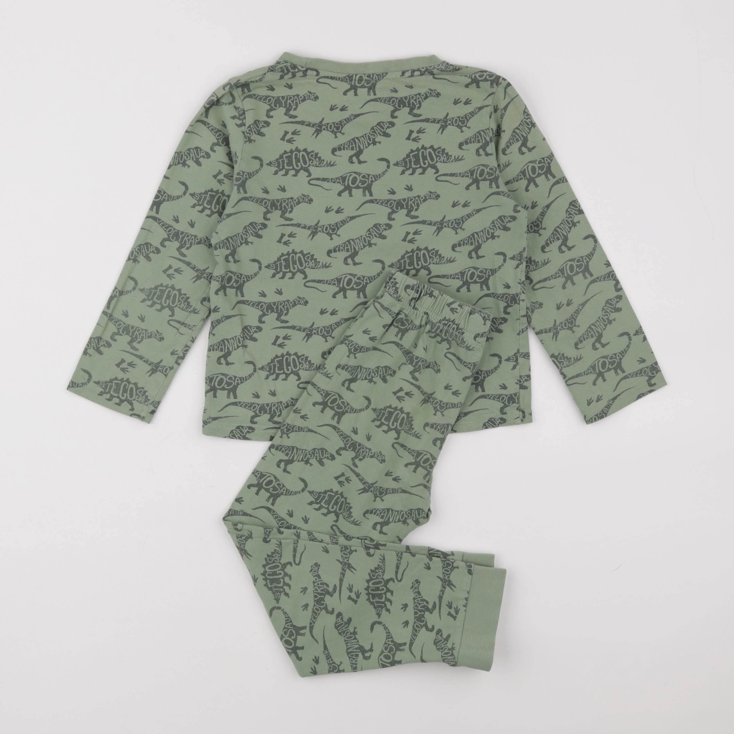 Vertbaudet - pyjama coton vert - 6 ans