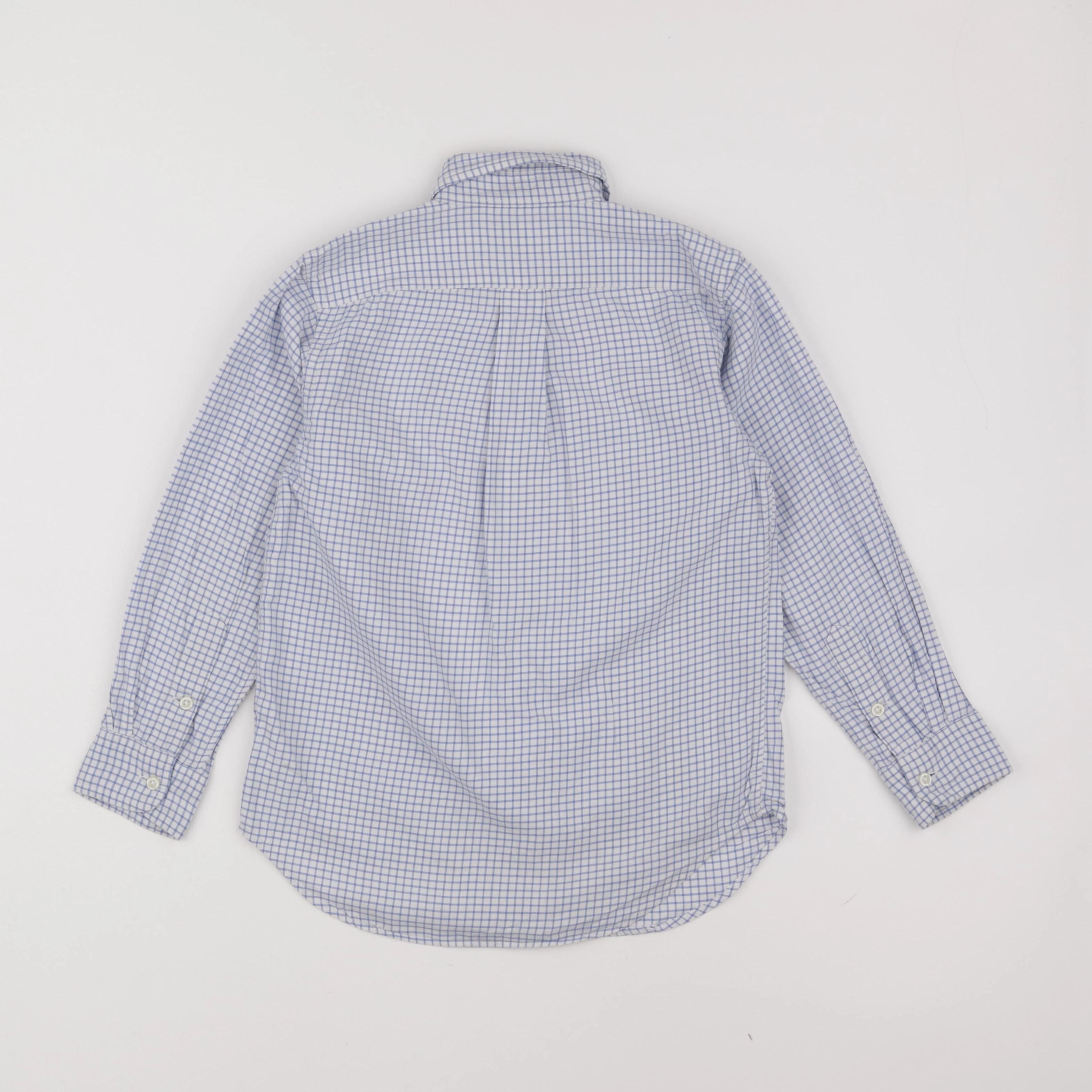 Ralph Lauren - chemise bleu, blanc - 7 ans