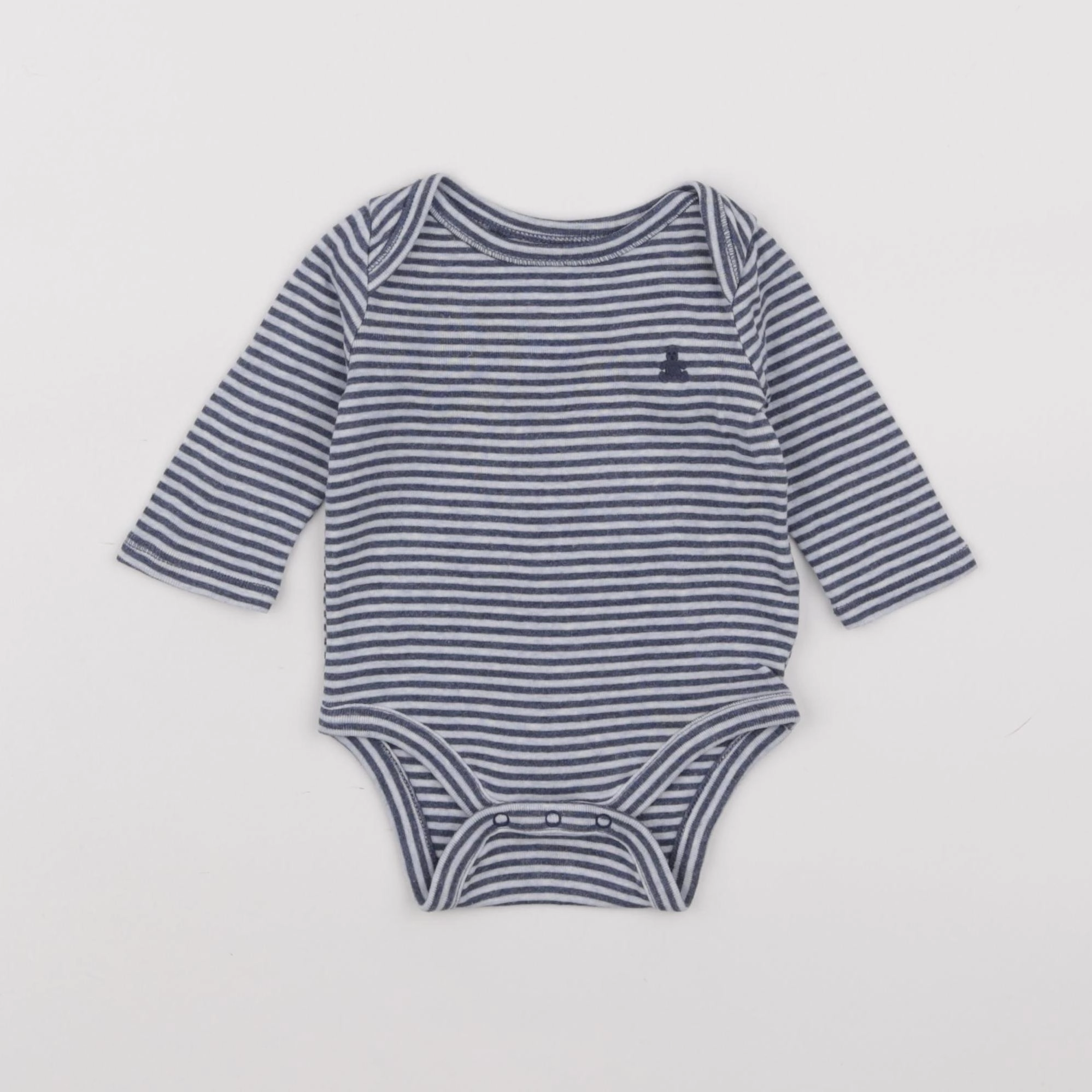 GAP - body bleu - 0/3 mois