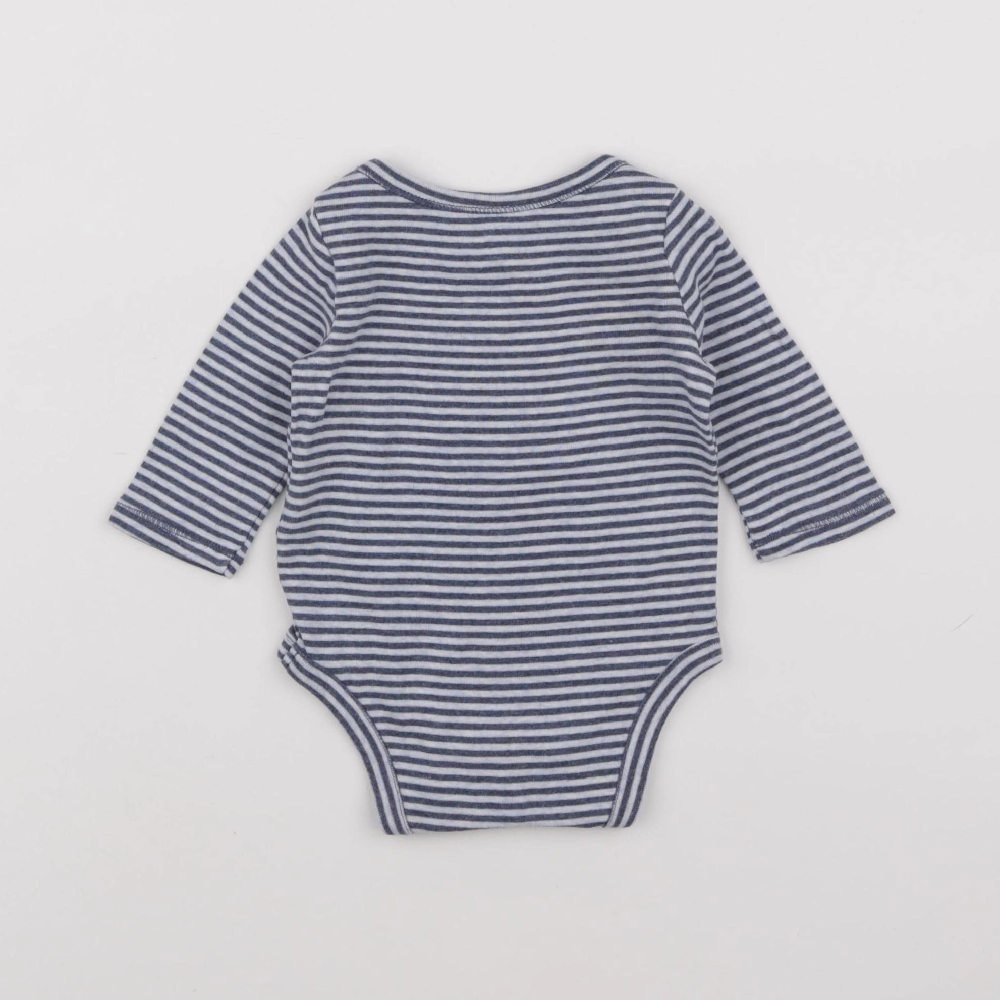 GAP - body bleu - 0/3 mois