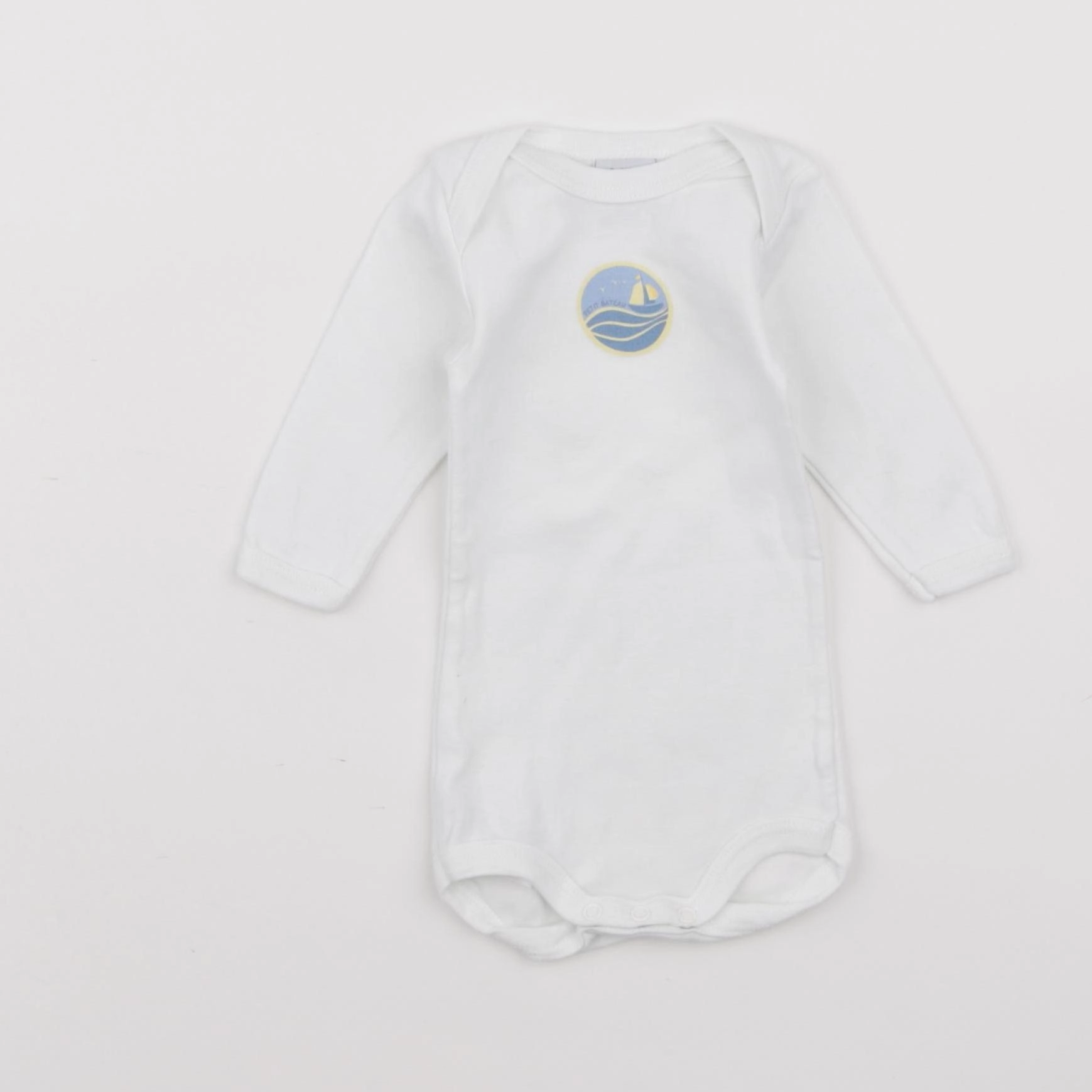 Petit Bateau - body blanc - 3 mois
