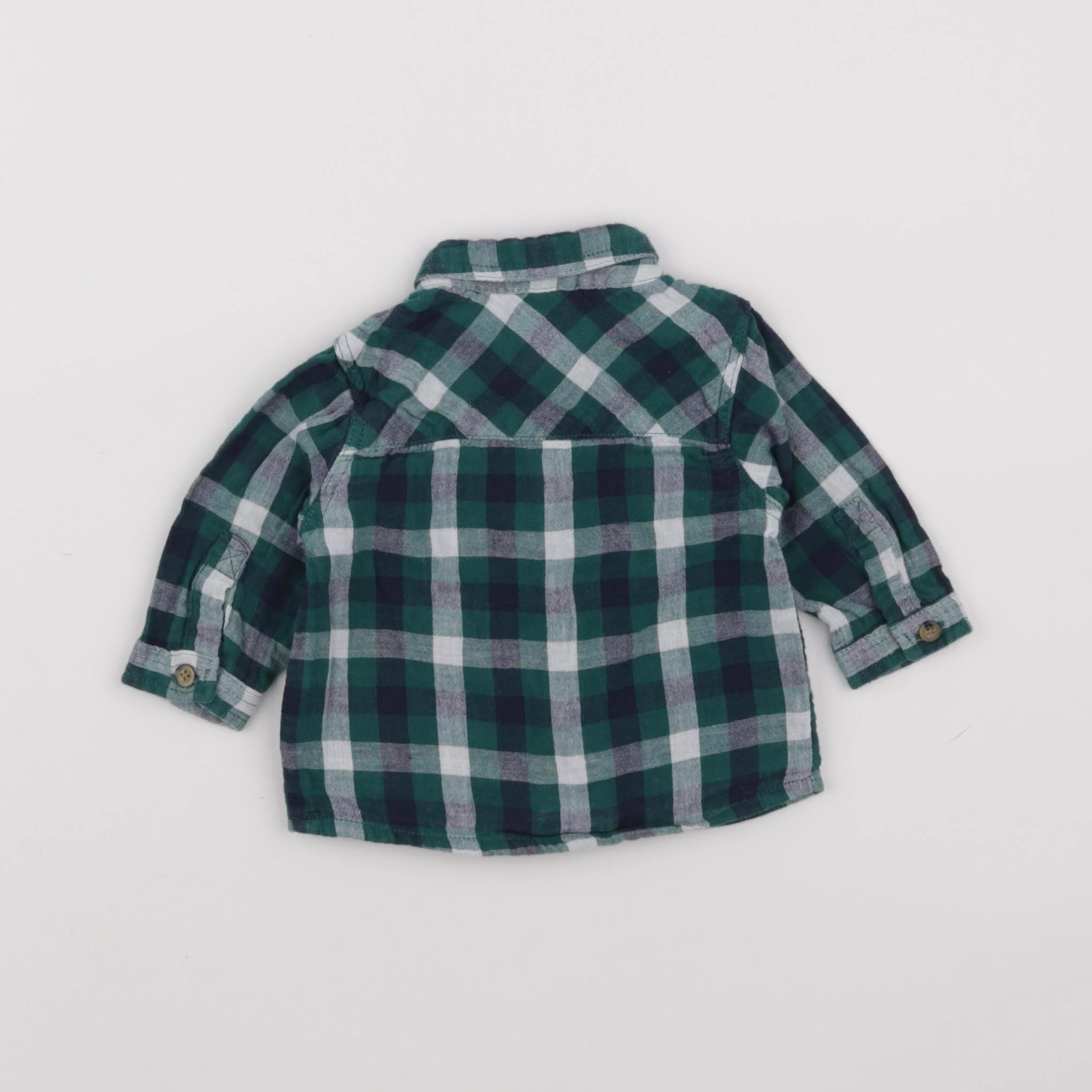 Vertbaudet - chemise vert - 3 mois