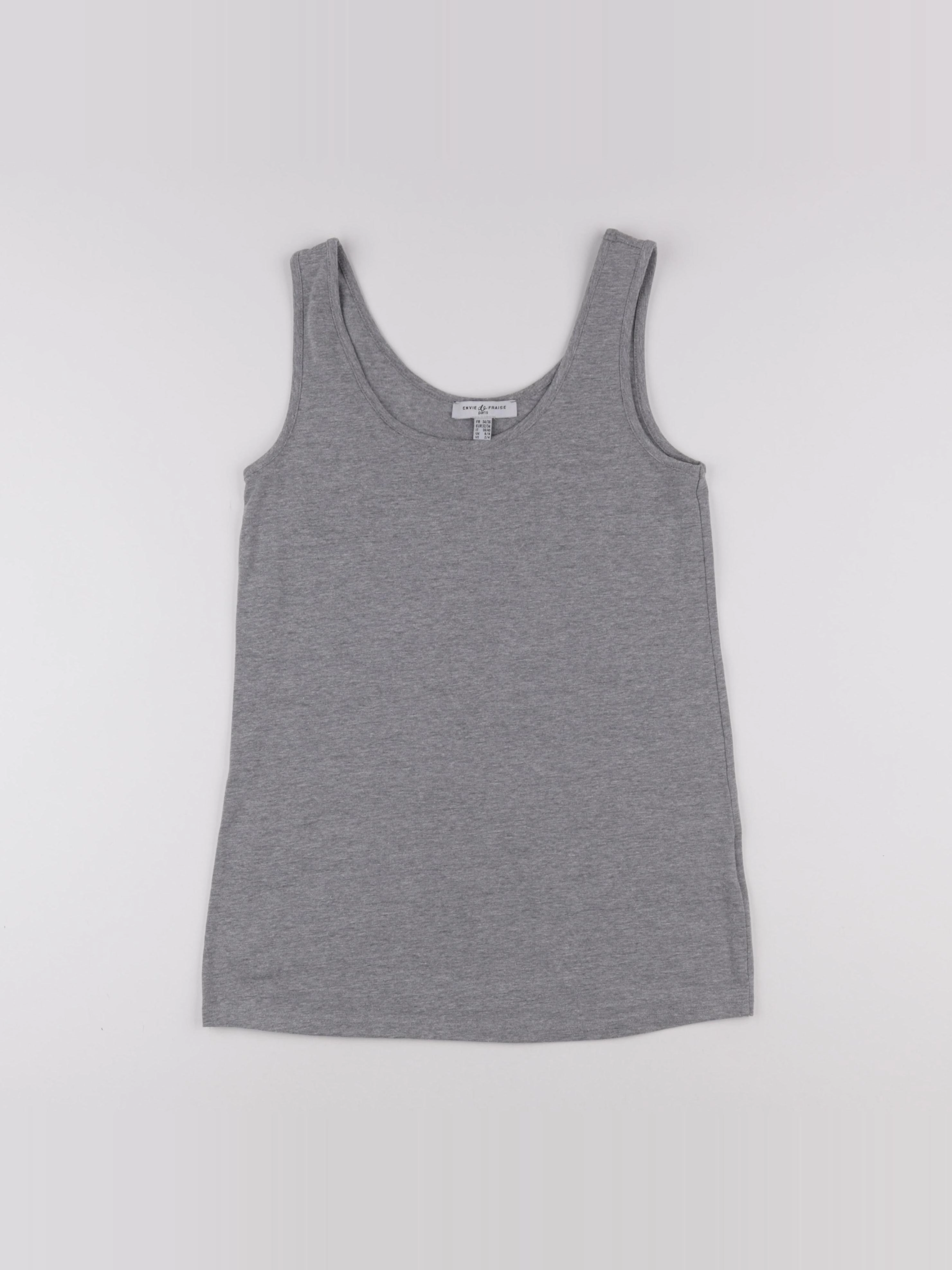 Envie de fraise - tee-shirt grossesse gris - 34 à 36