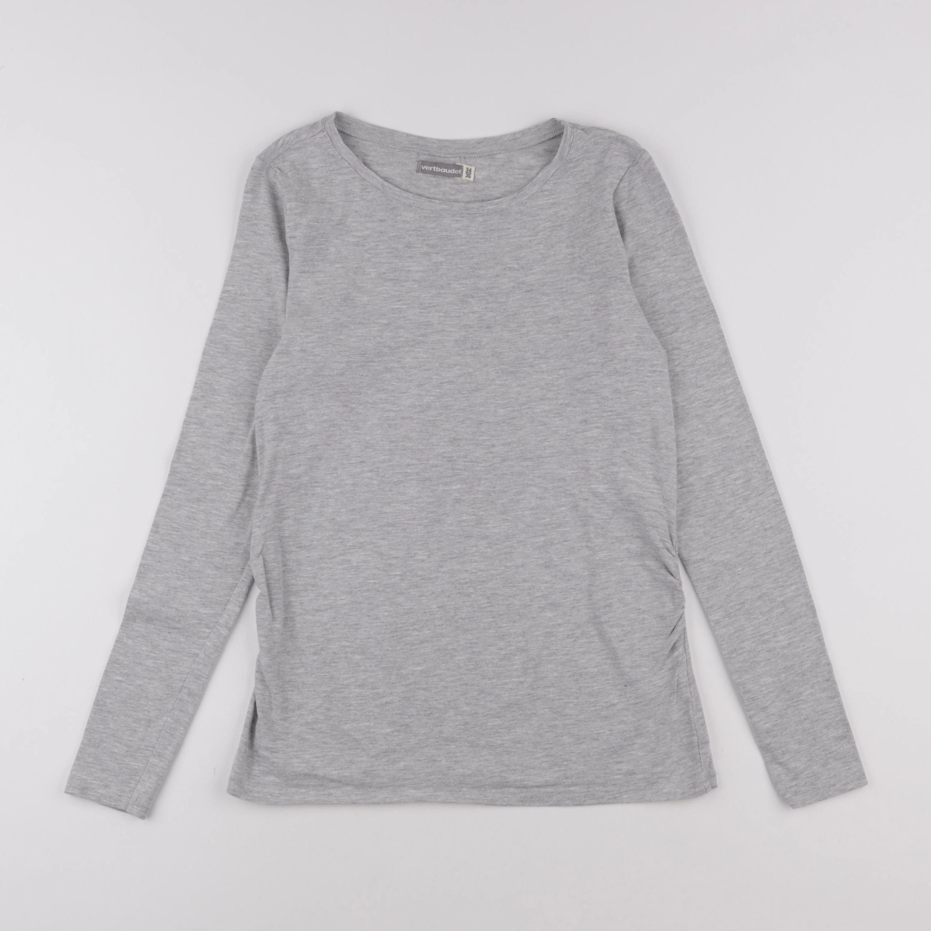Vertbaudet - tee-shirt grossesse gris - 34 à 36
