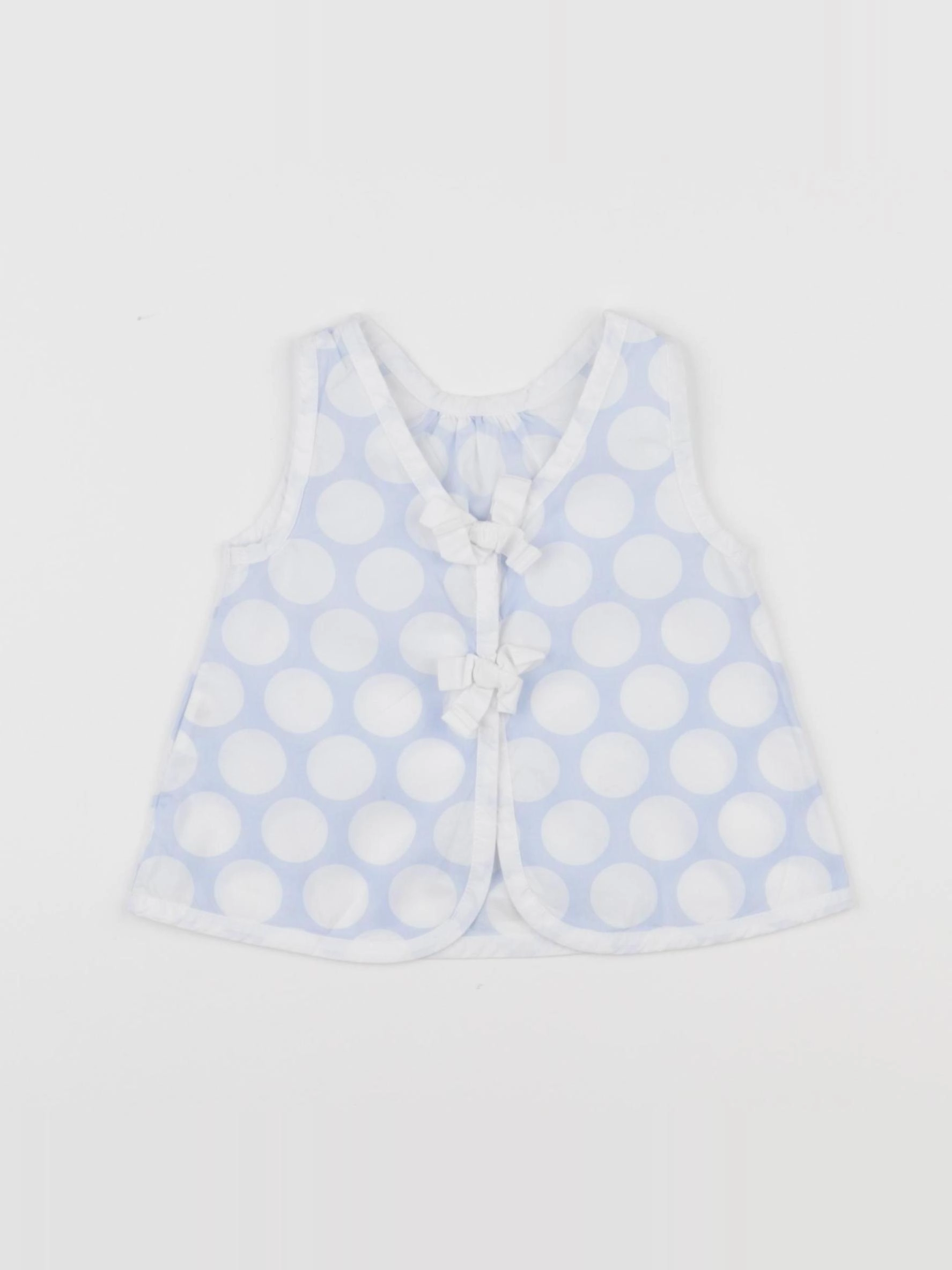 Jacadi - blouse blanc, bleu - 12 mois