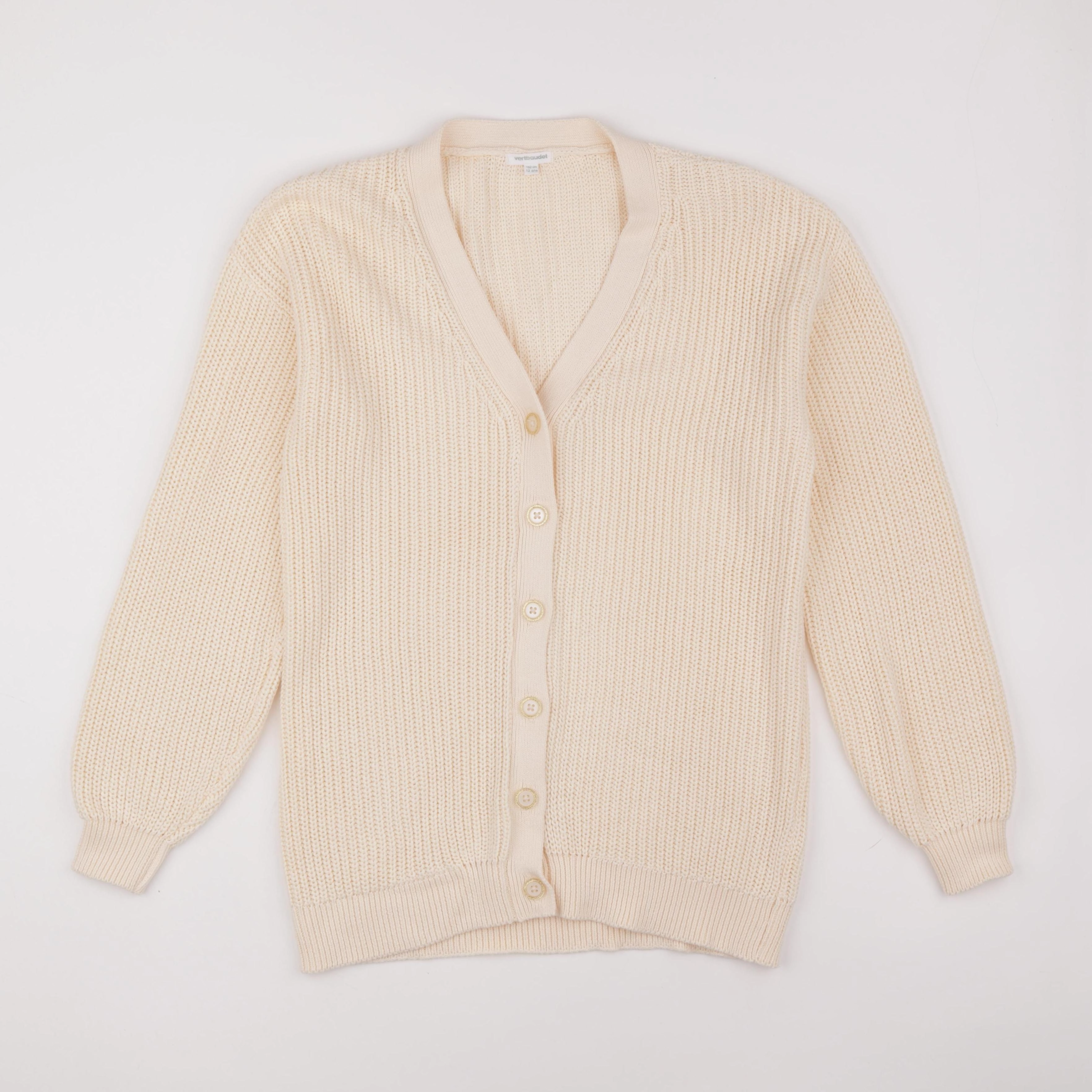 Vertbaudet - gilet blanc - 12 ans