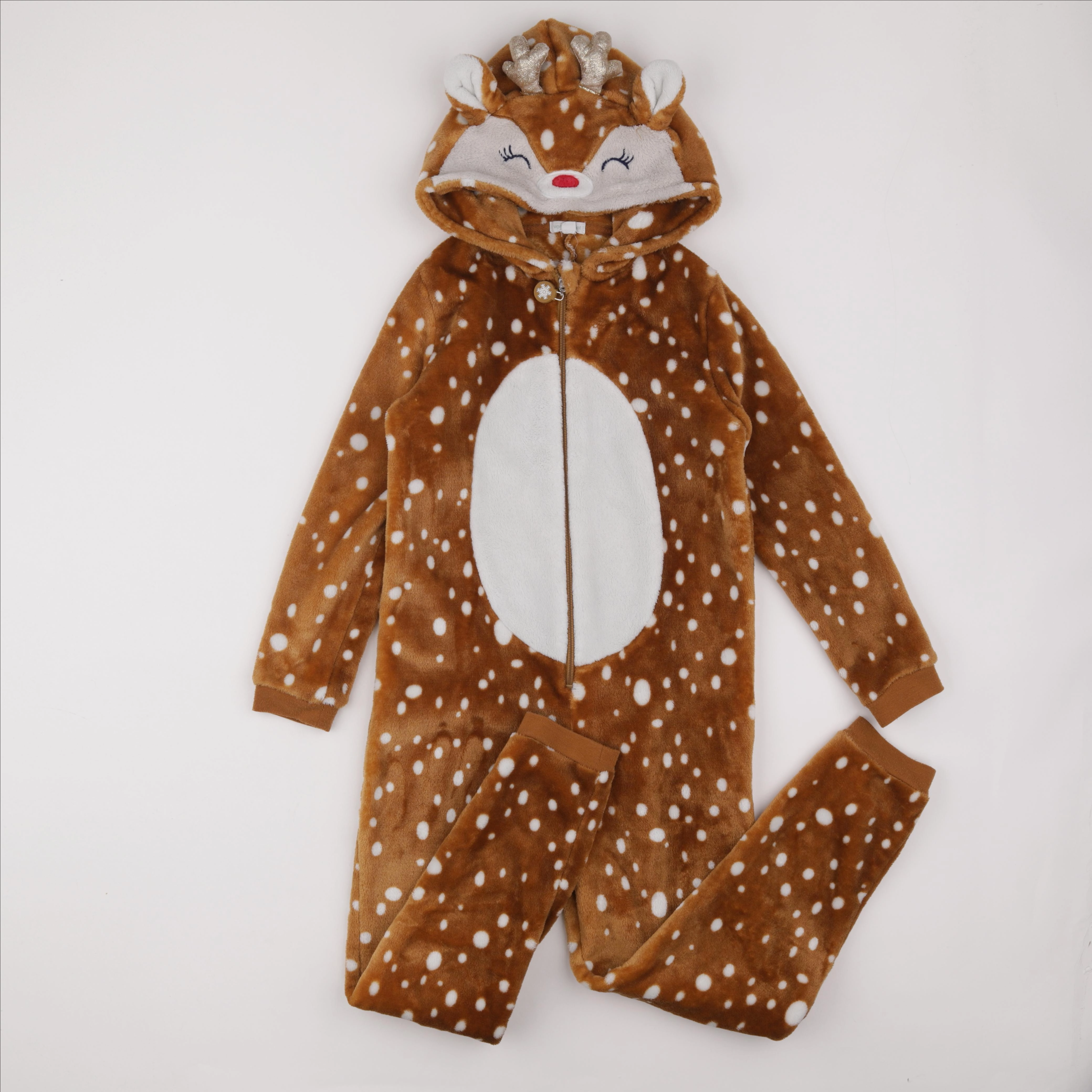 Vertbaudet - sur-pyjama marron - 10 ans