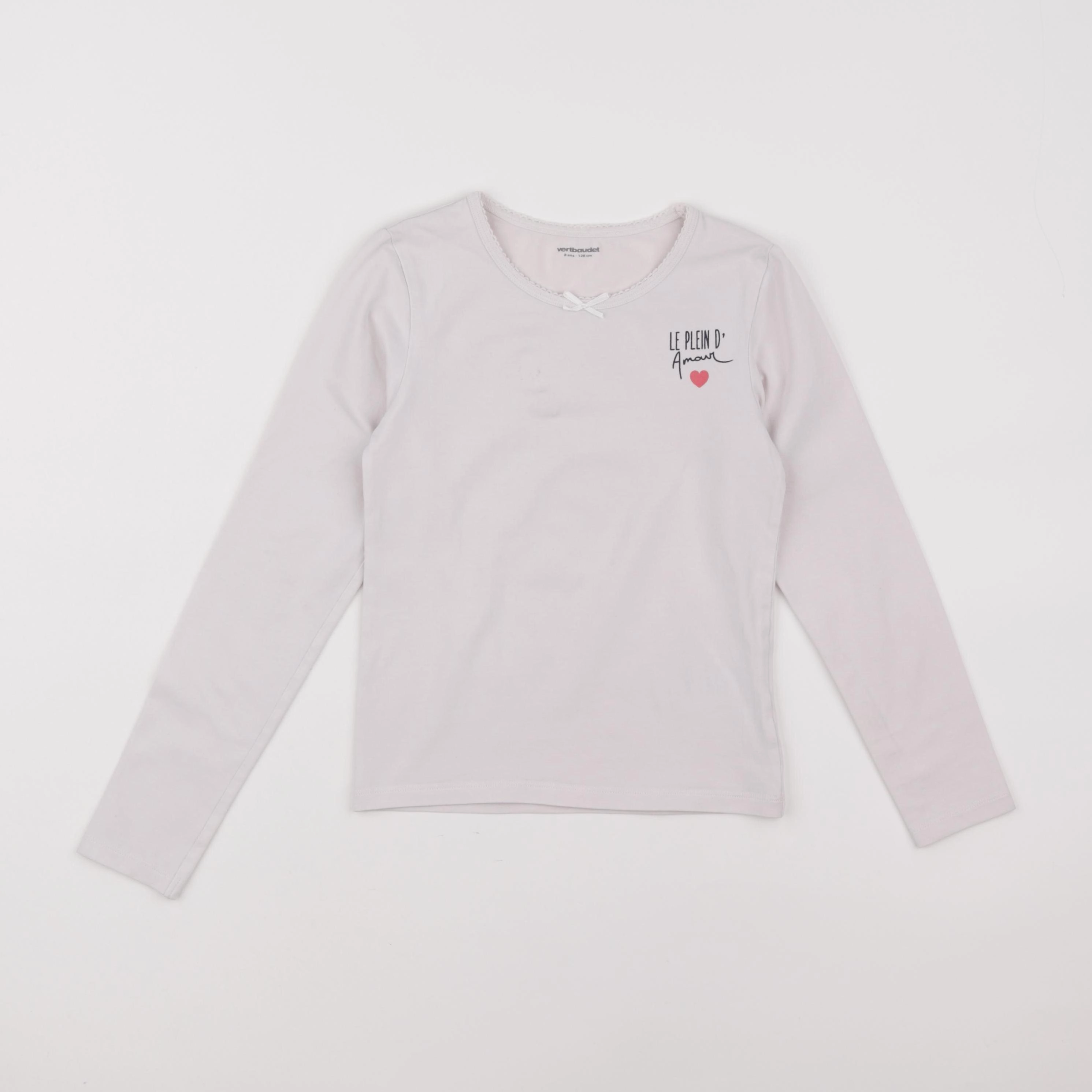 Vertbaudet - maillot de corps blanc - 8 ans