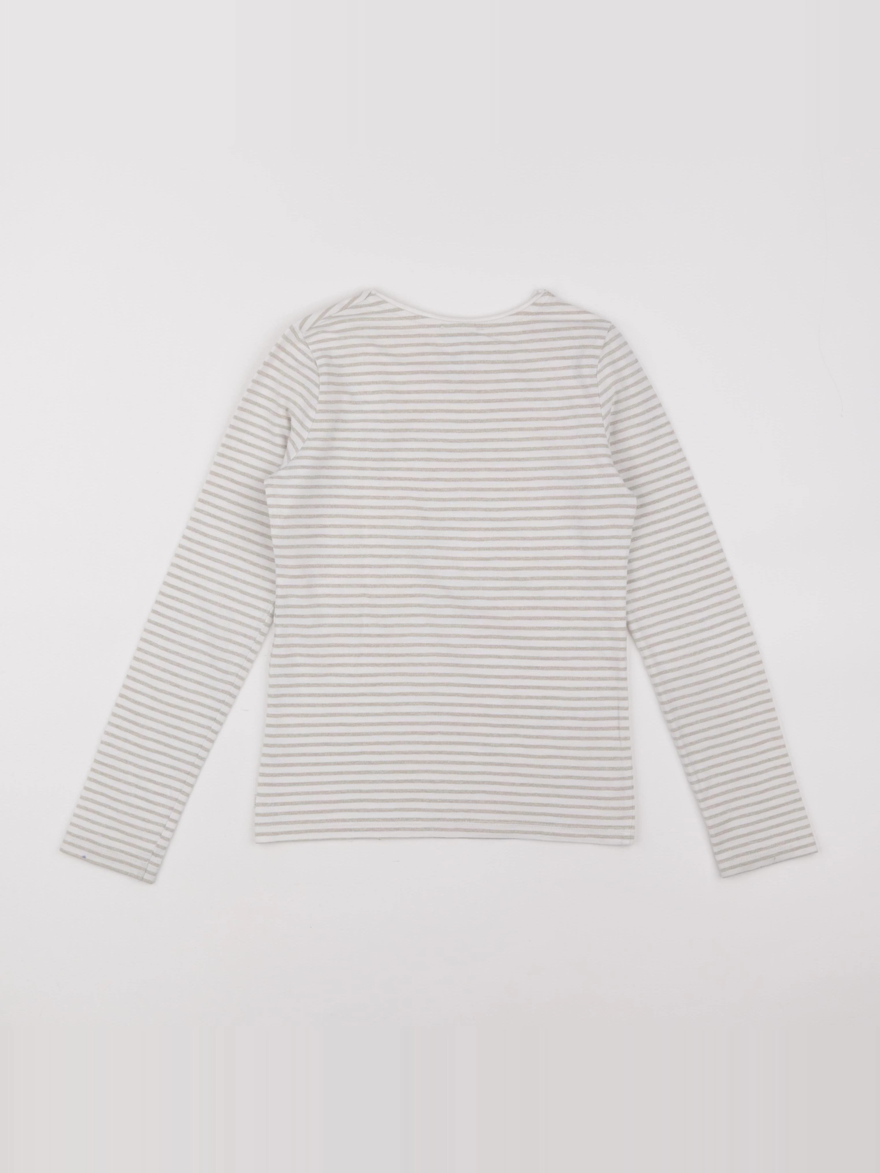 Okaidi - tee-shirt blanc, or - 8 ans