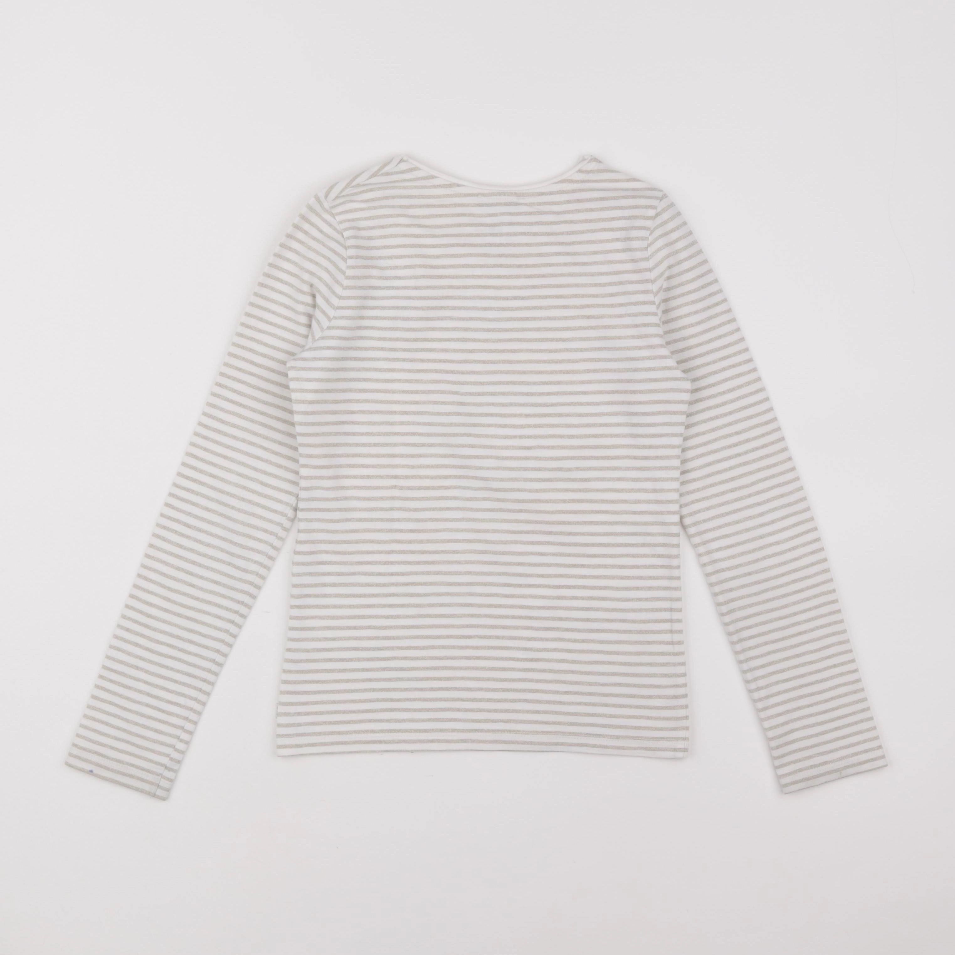 Okaidi - tee-shirt blanc, or - 8 ans