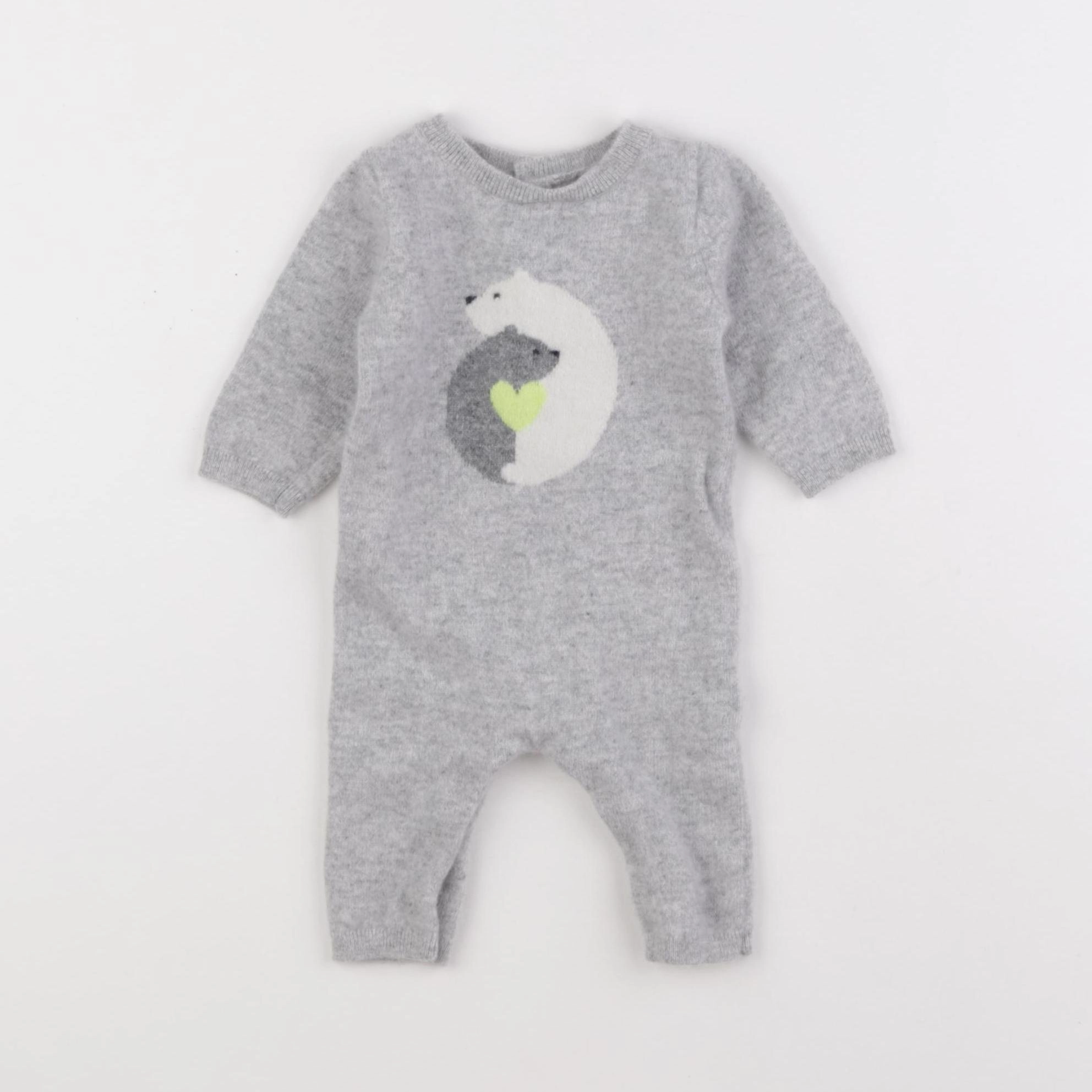 Jacadi - combinaison gris - 3 mois