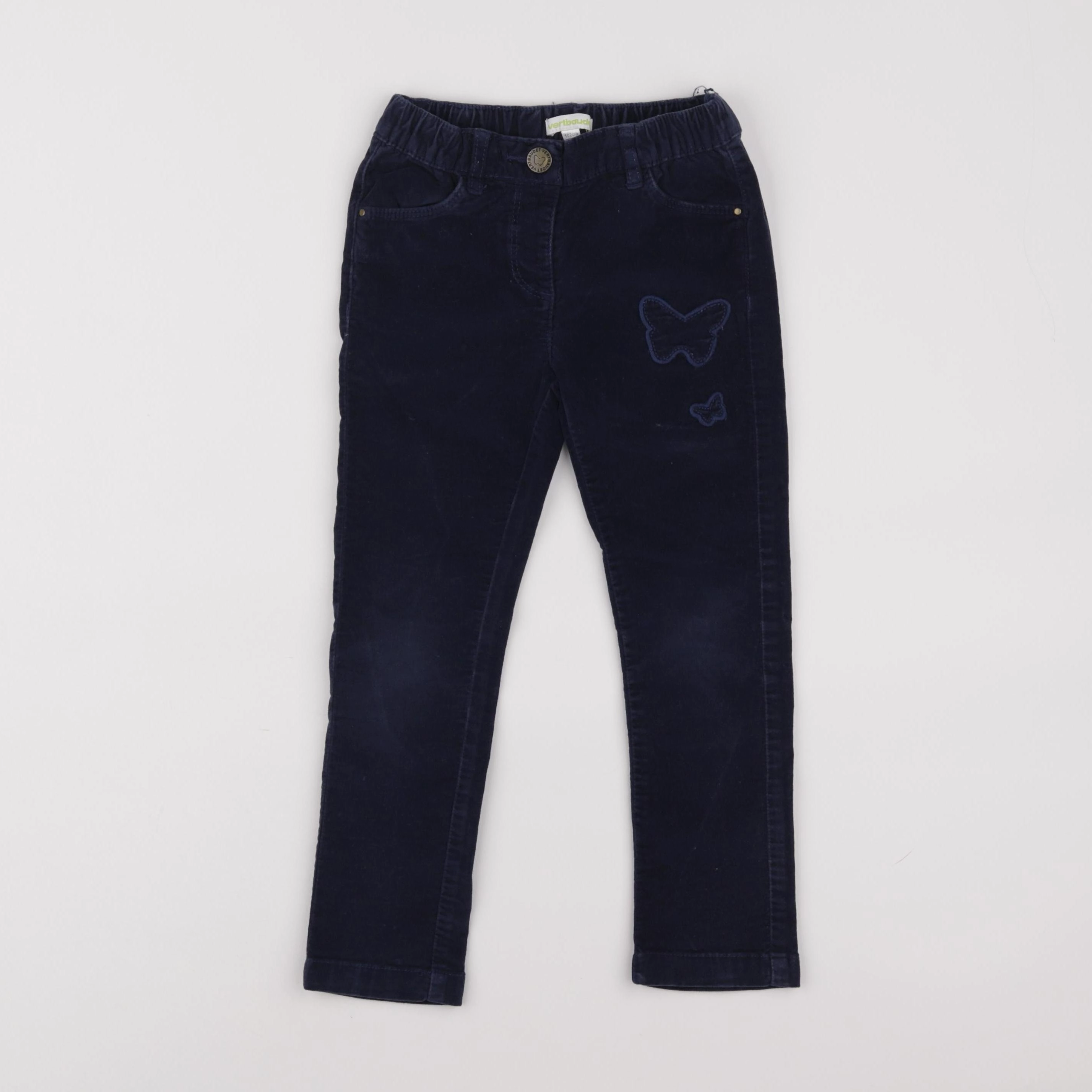 Vertbaudet - pantalon bleu - 4 ans