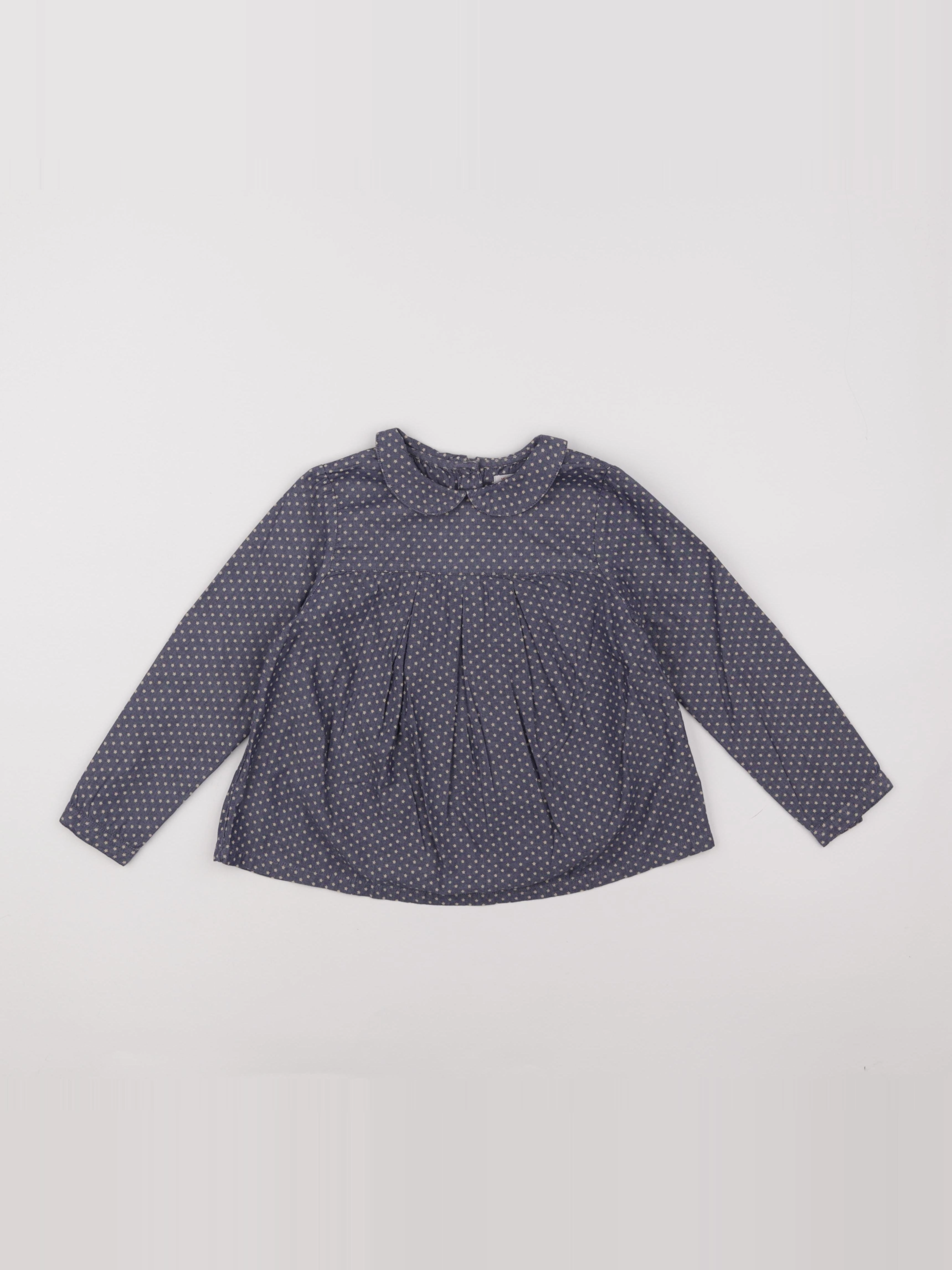 Monoprix - blouse bleu - 6 ans