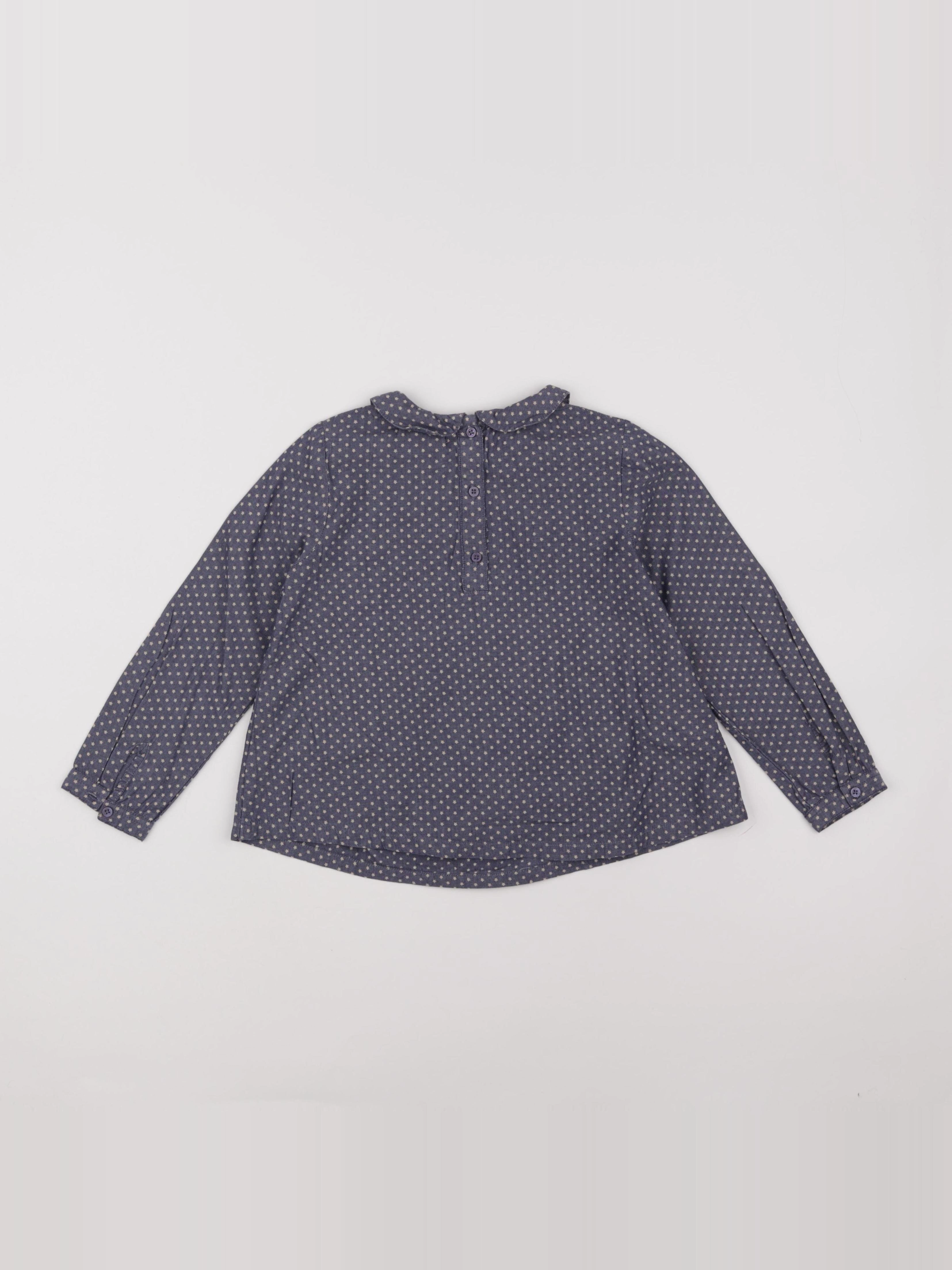 Monoprix - blouse bleu - 6 ans